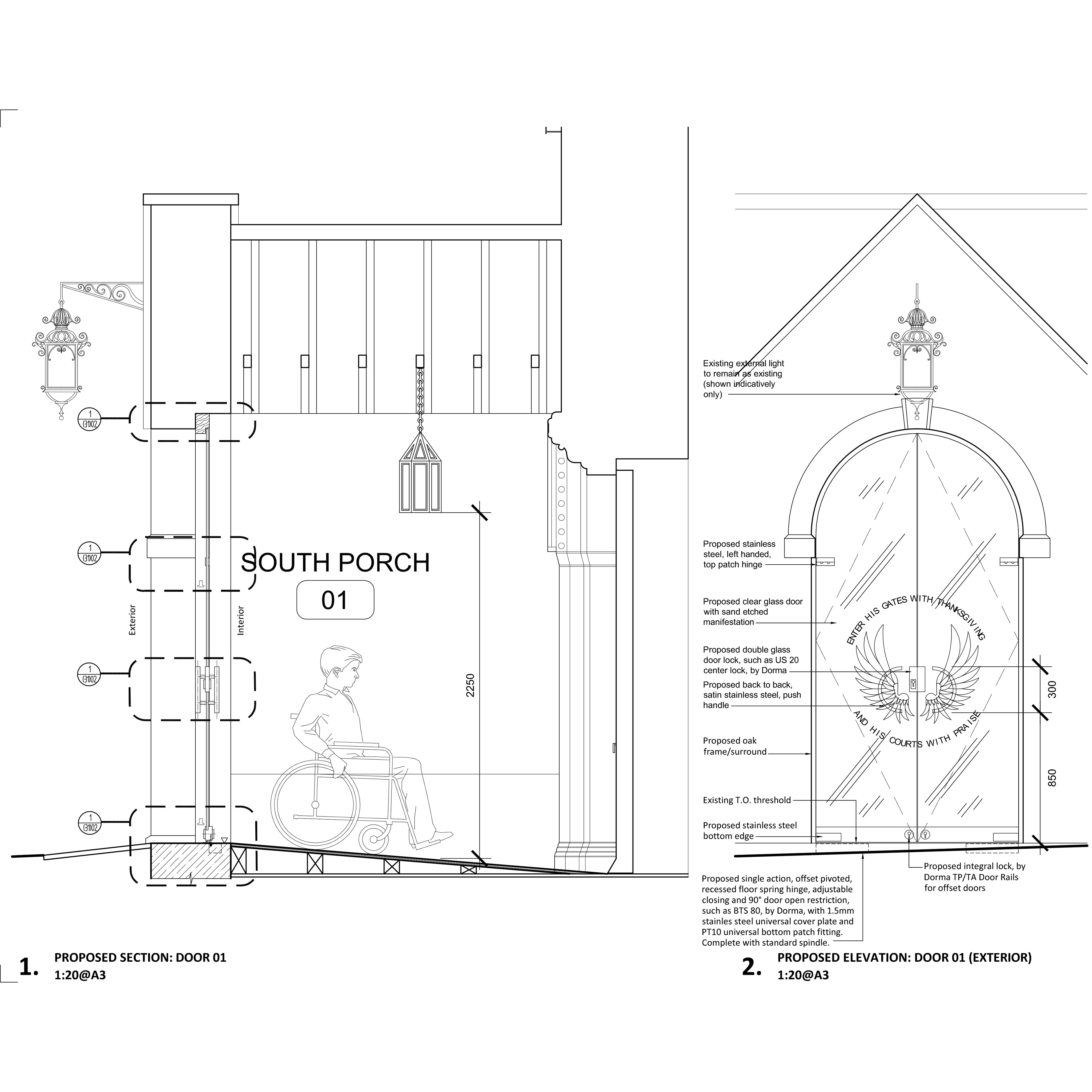 Proposed Section & Elevations