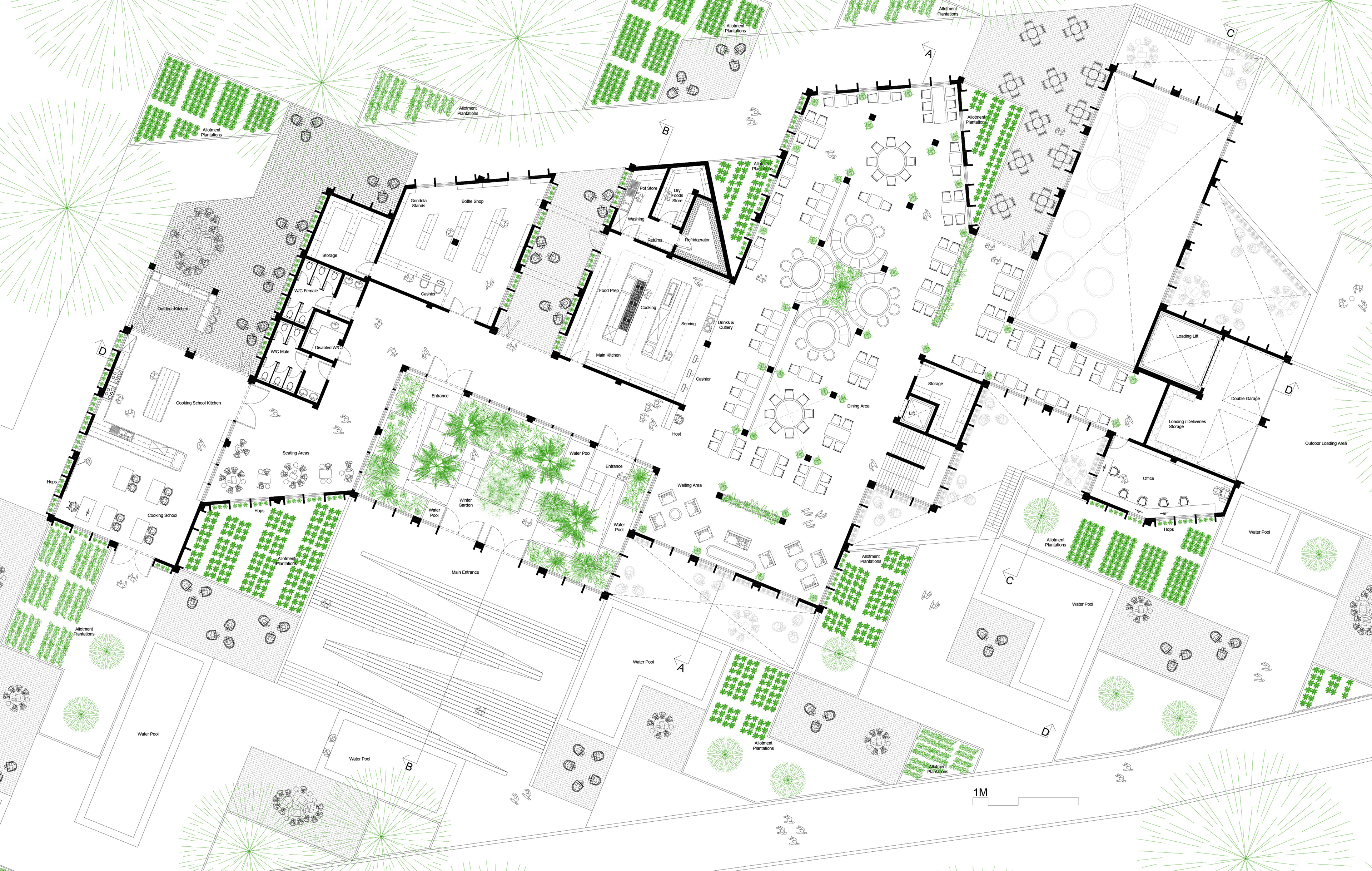 1:200 Ground Floor Plan