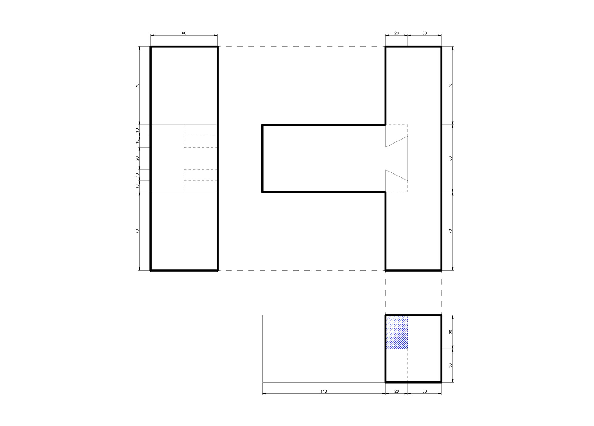 Dovetail Joint - Orthographic