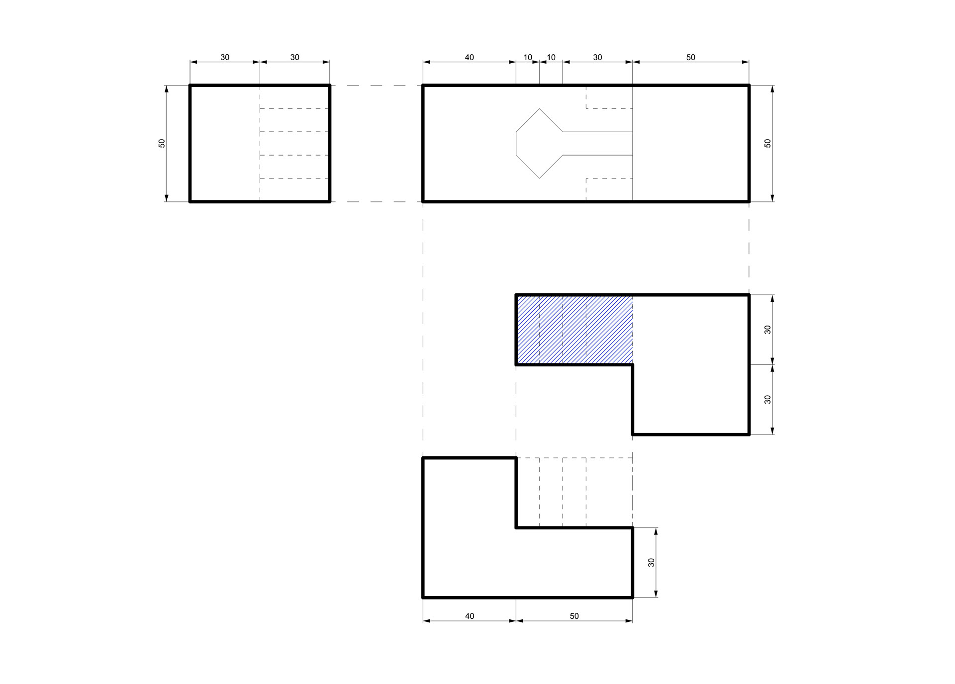 Interlocking Joint - Orthographic