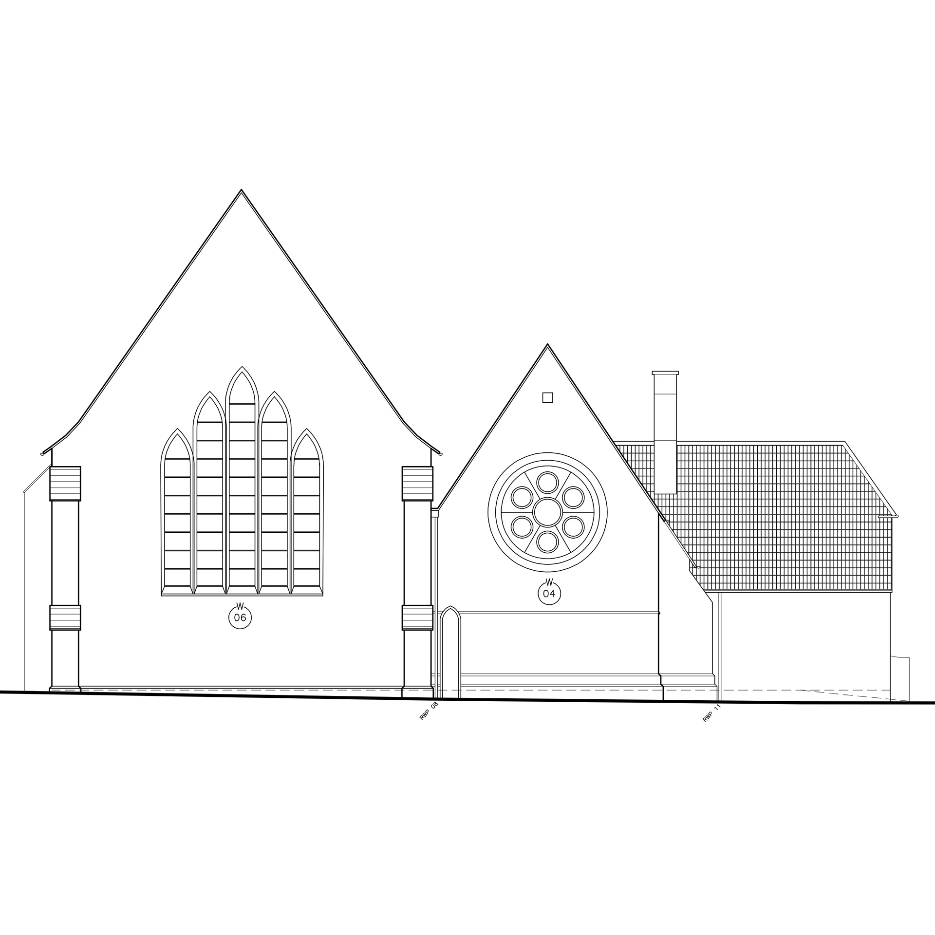 Existing West Elevation