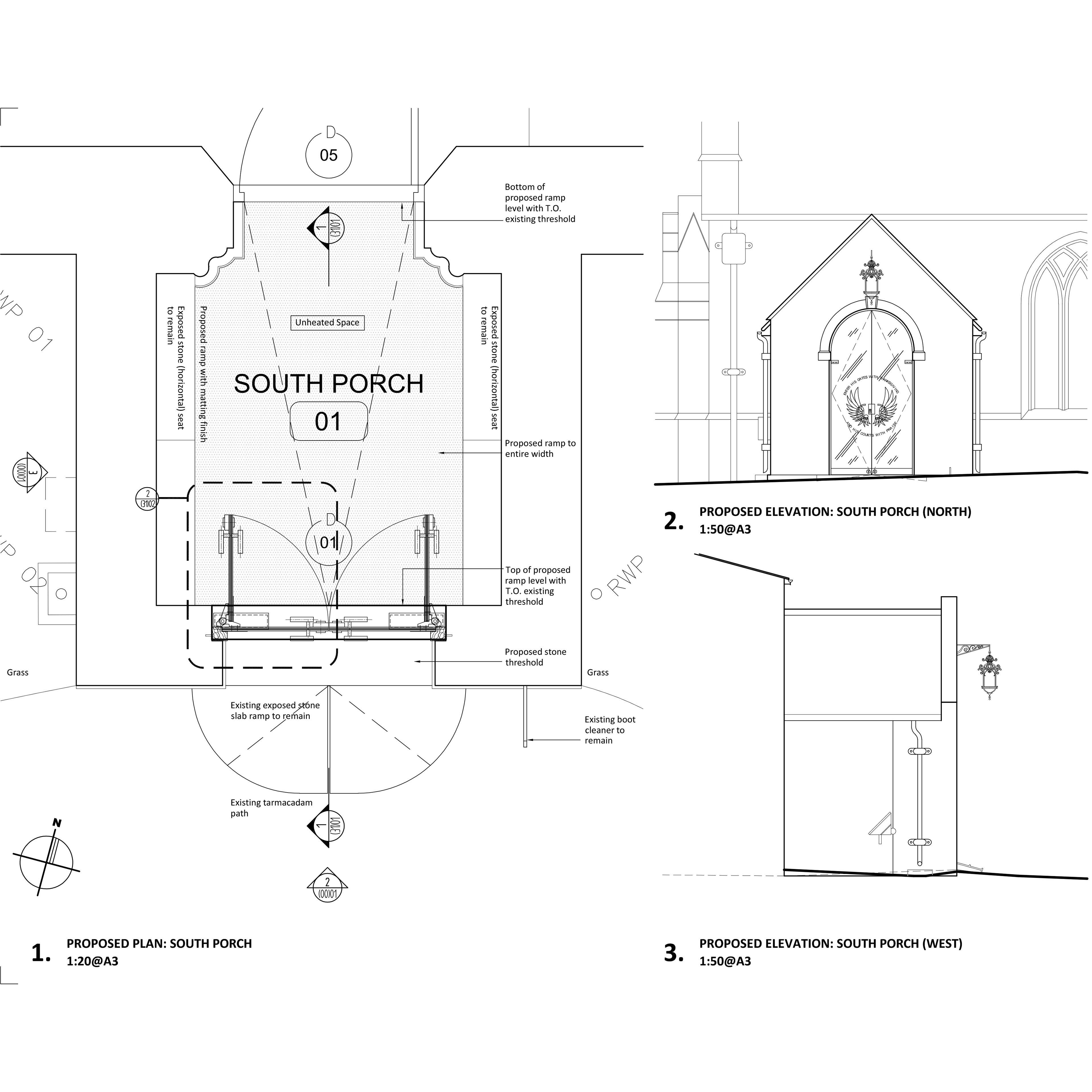 Proposed Porch Plan & Elevations