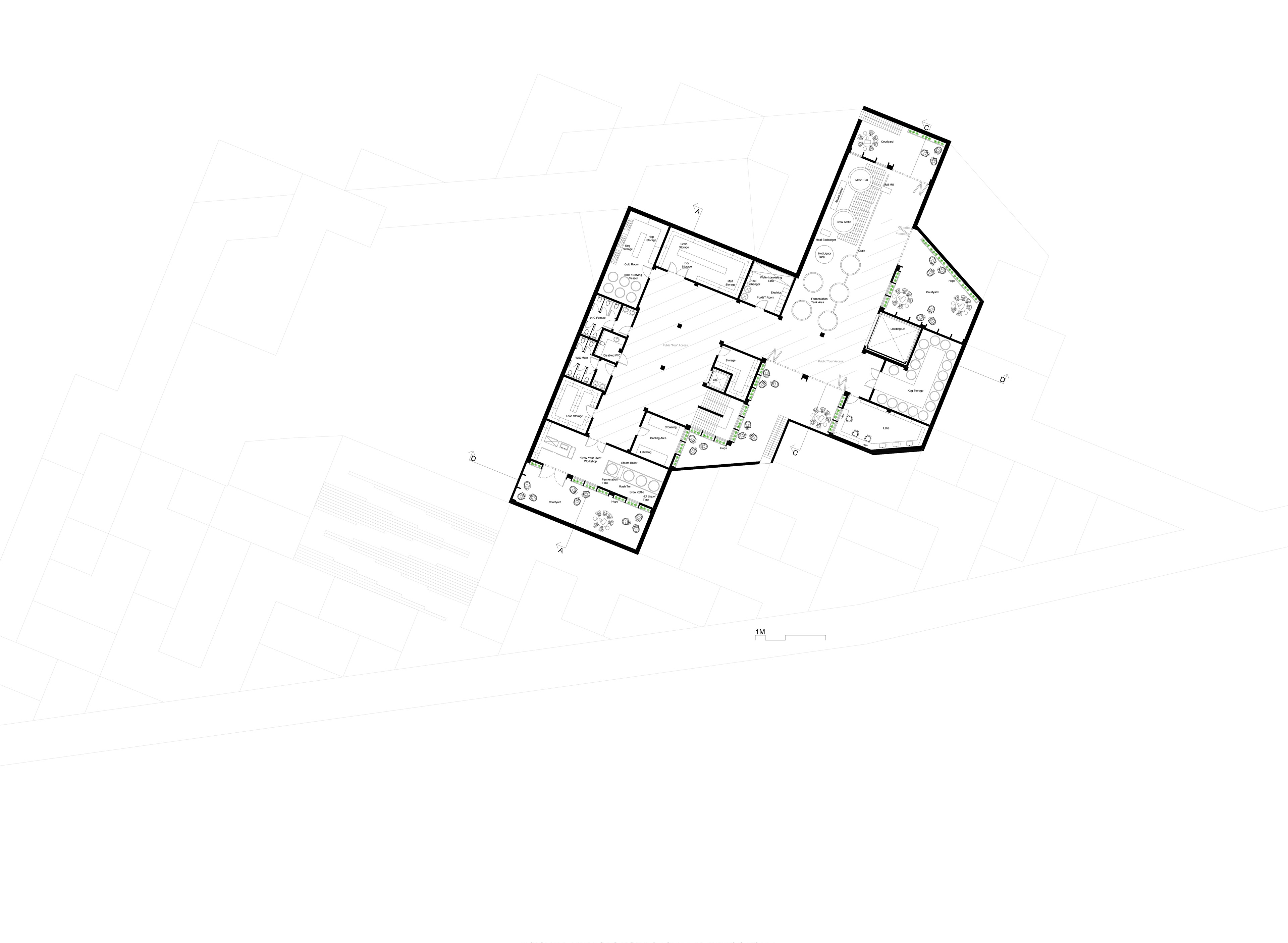 1:200 Basement Plan