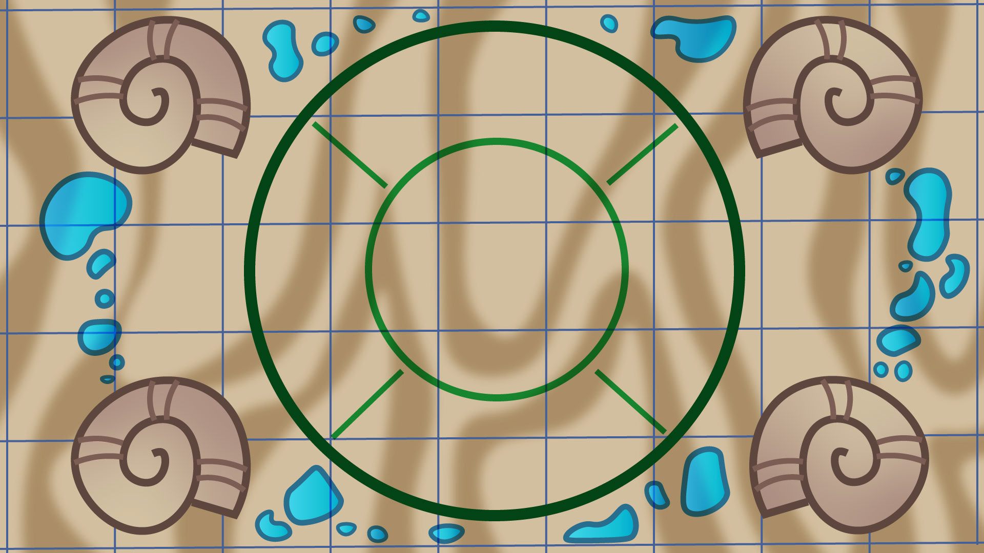 Third version, director asked for a version inspired by the sea floor