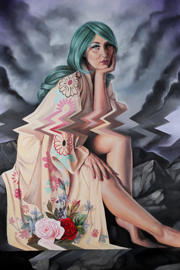 " Waiting for the worlds end" 35x48 Oil on canvas