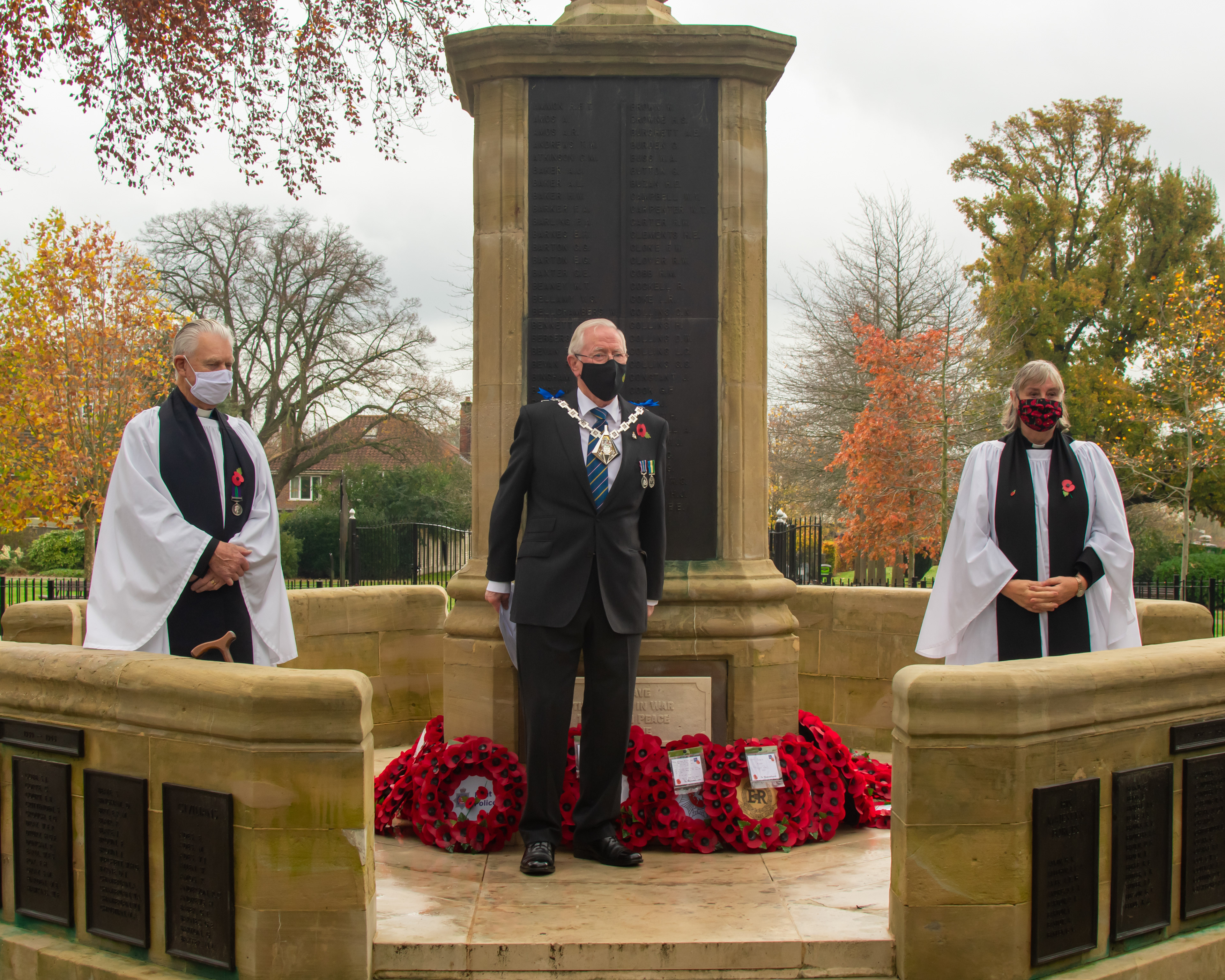 Wednesday 11th November 2020, Armistice Day 2020, In the memorial gardens Ashford.