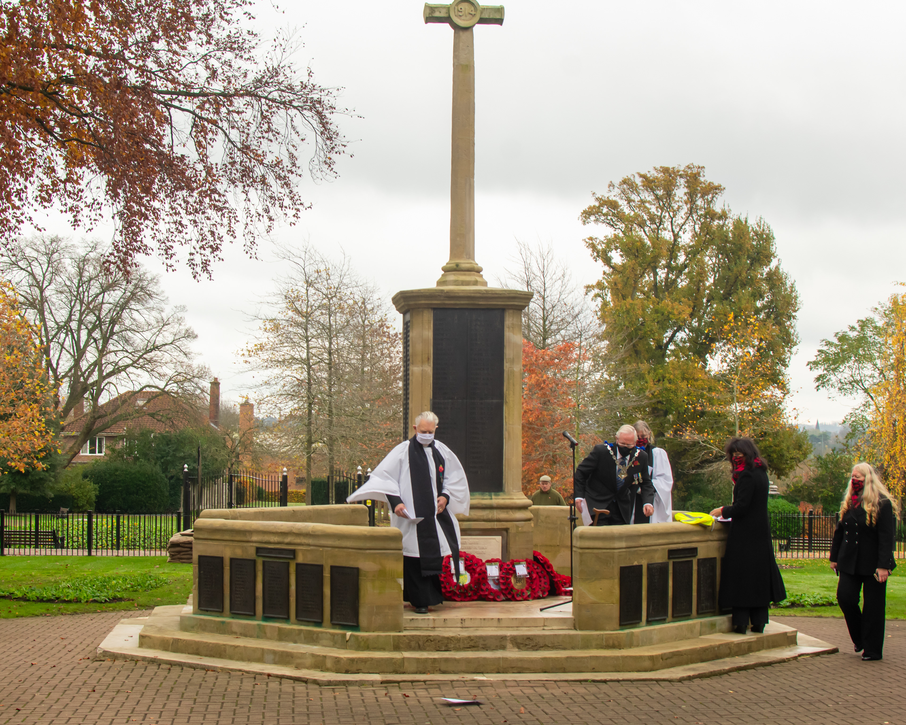 Wednesday 11th November 2020, Armistice Day 2020, In the memorial gardens Ashford.