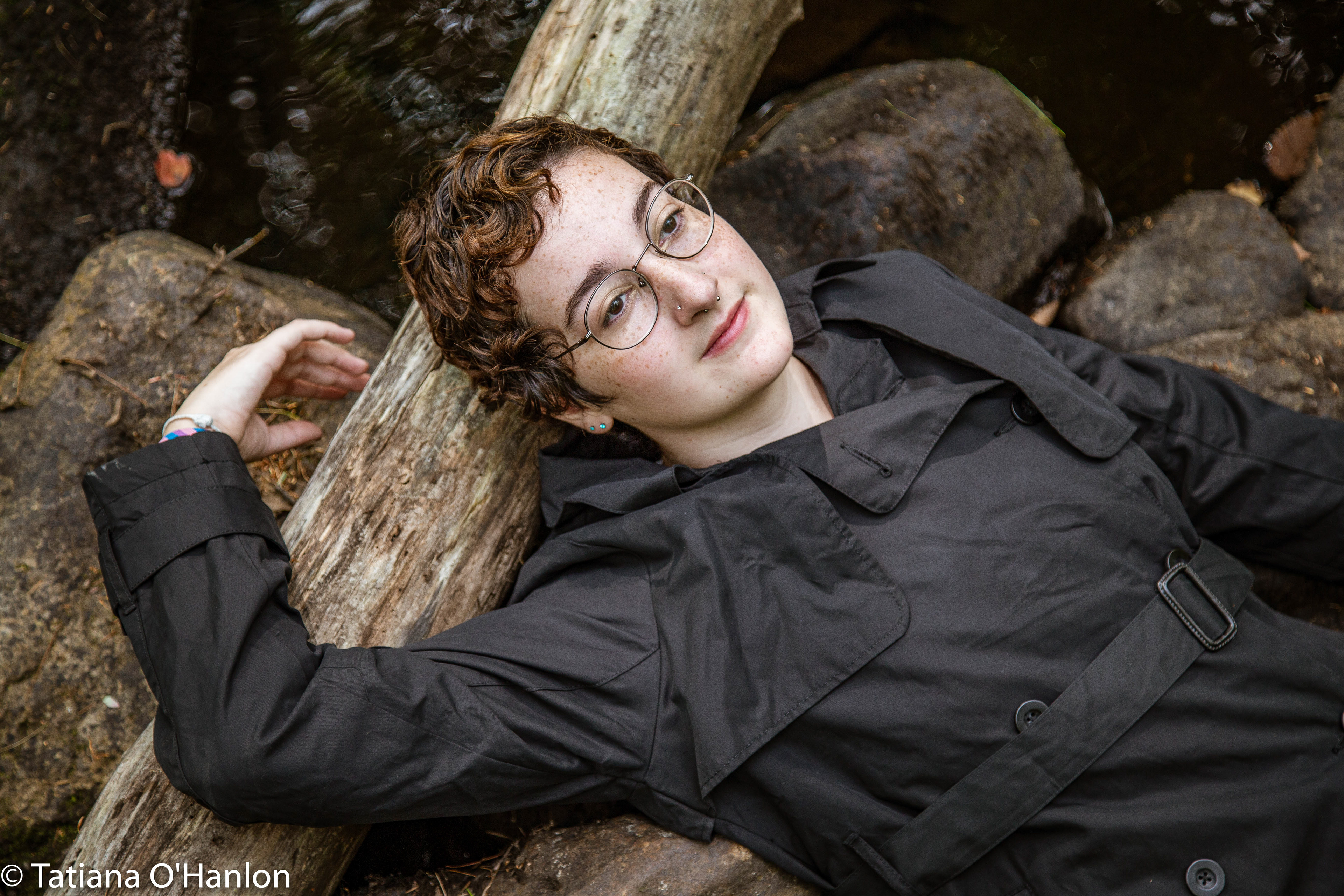 My friend Ally modeling for my Landscapes as a Corpse project.