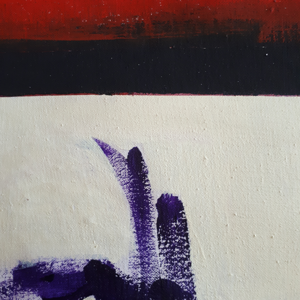 ASEMICA #1, parz, olio su tela, 1999