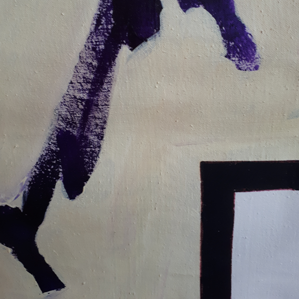 ASEMICA #1, parz, olio su tela, 1999