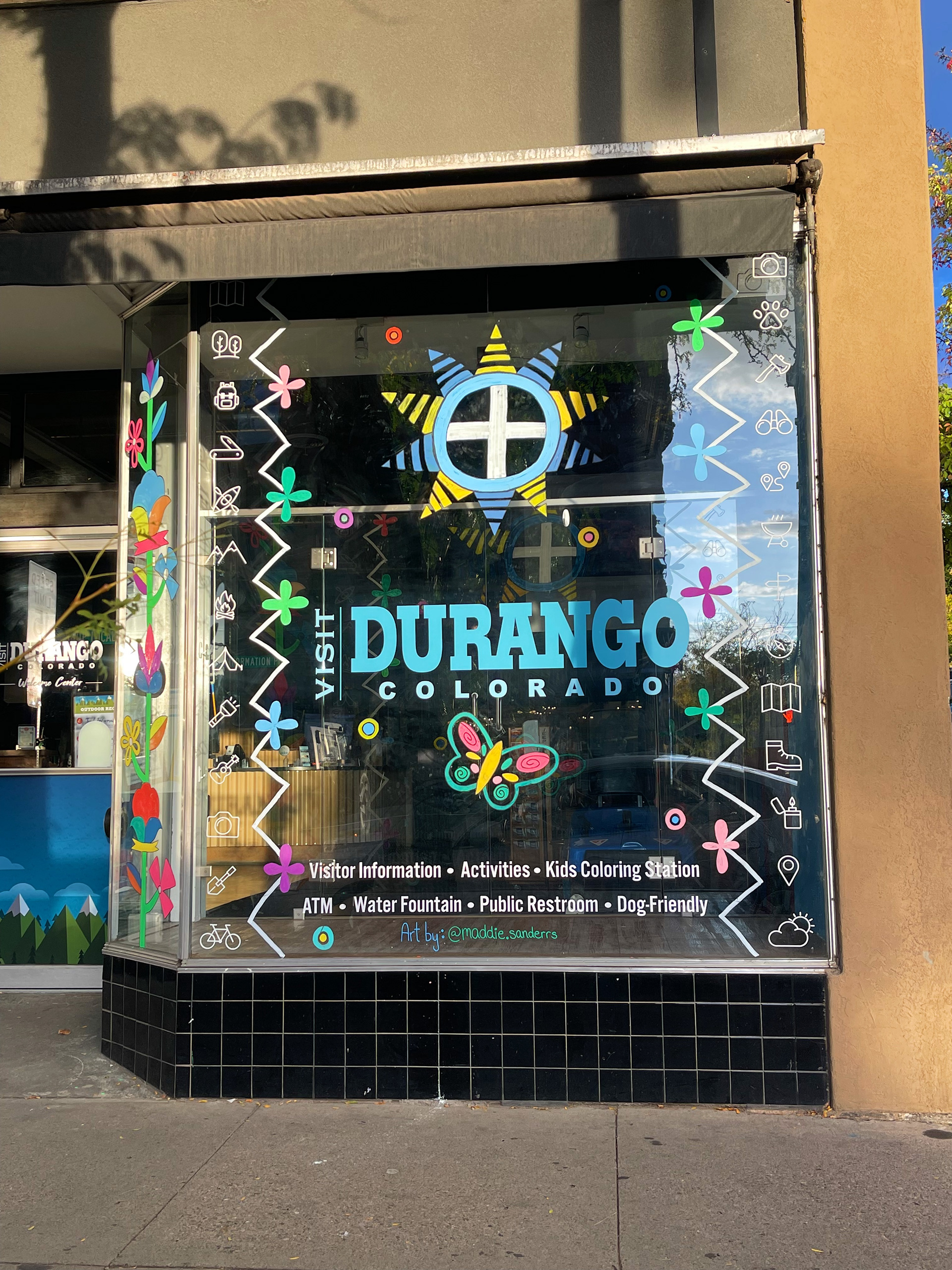 "The Last Bloom" Window Artwork - Downtown Durango, CO - 2022