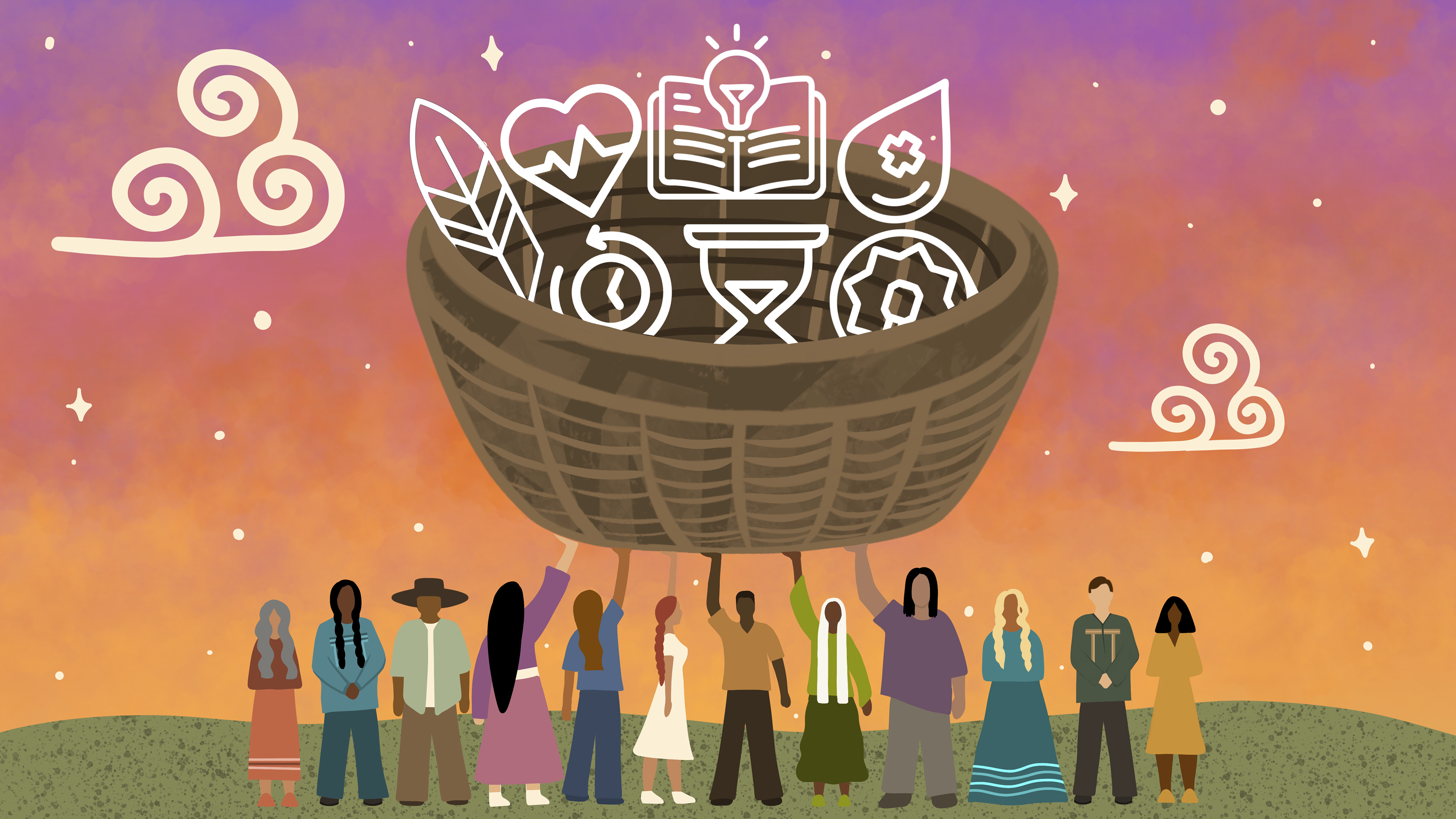 Arizona State University & Duke University - Tribal Data Repository Illustration - 2025