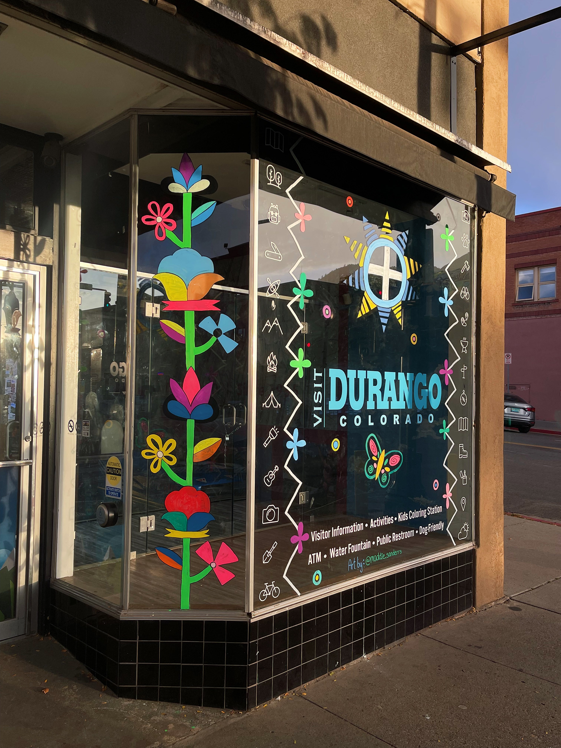 "The Last Bloom" Window Artwork - Downtown Durango, CO - 2022