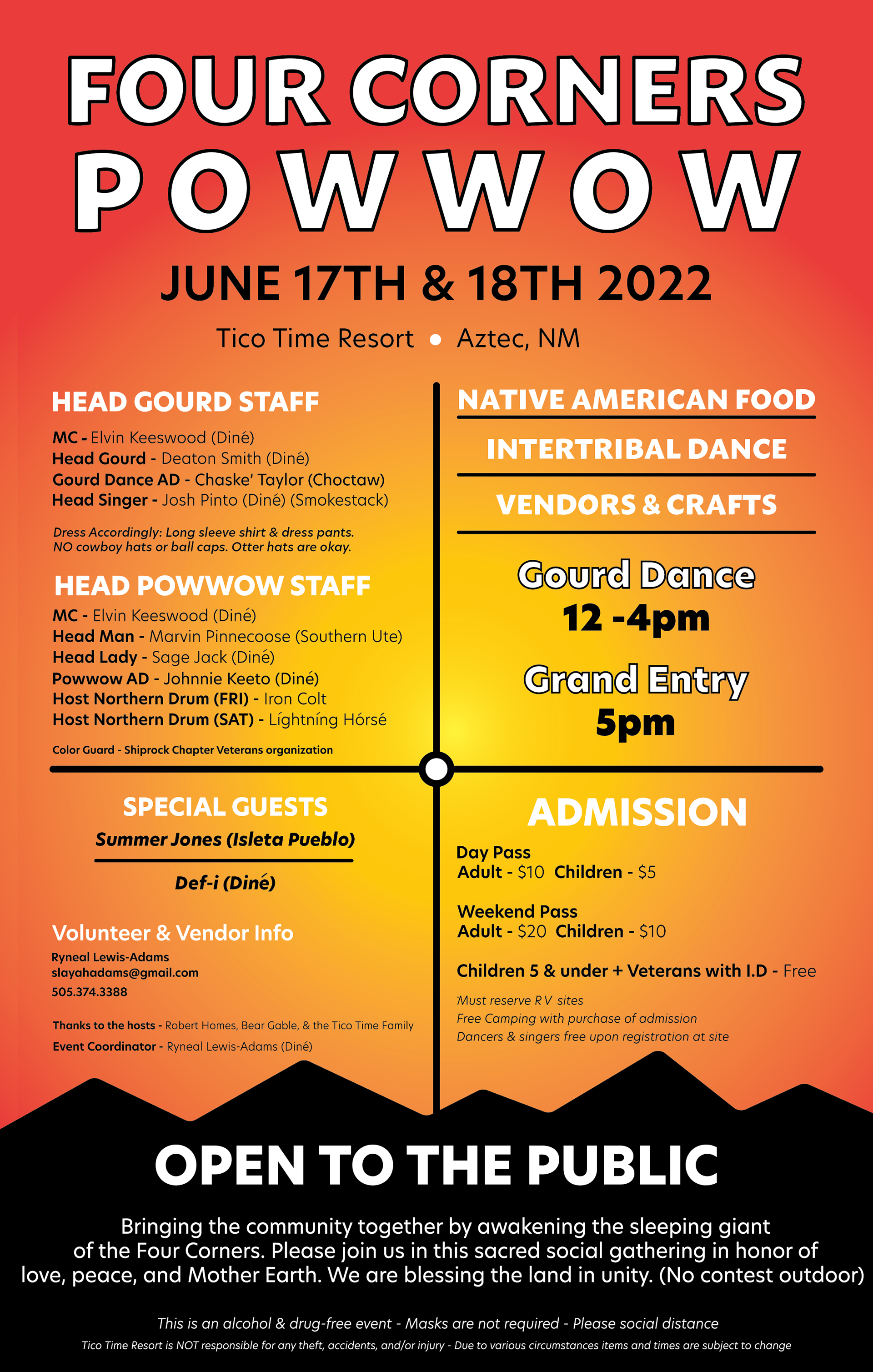 Four Corners Powwow Poster 2022