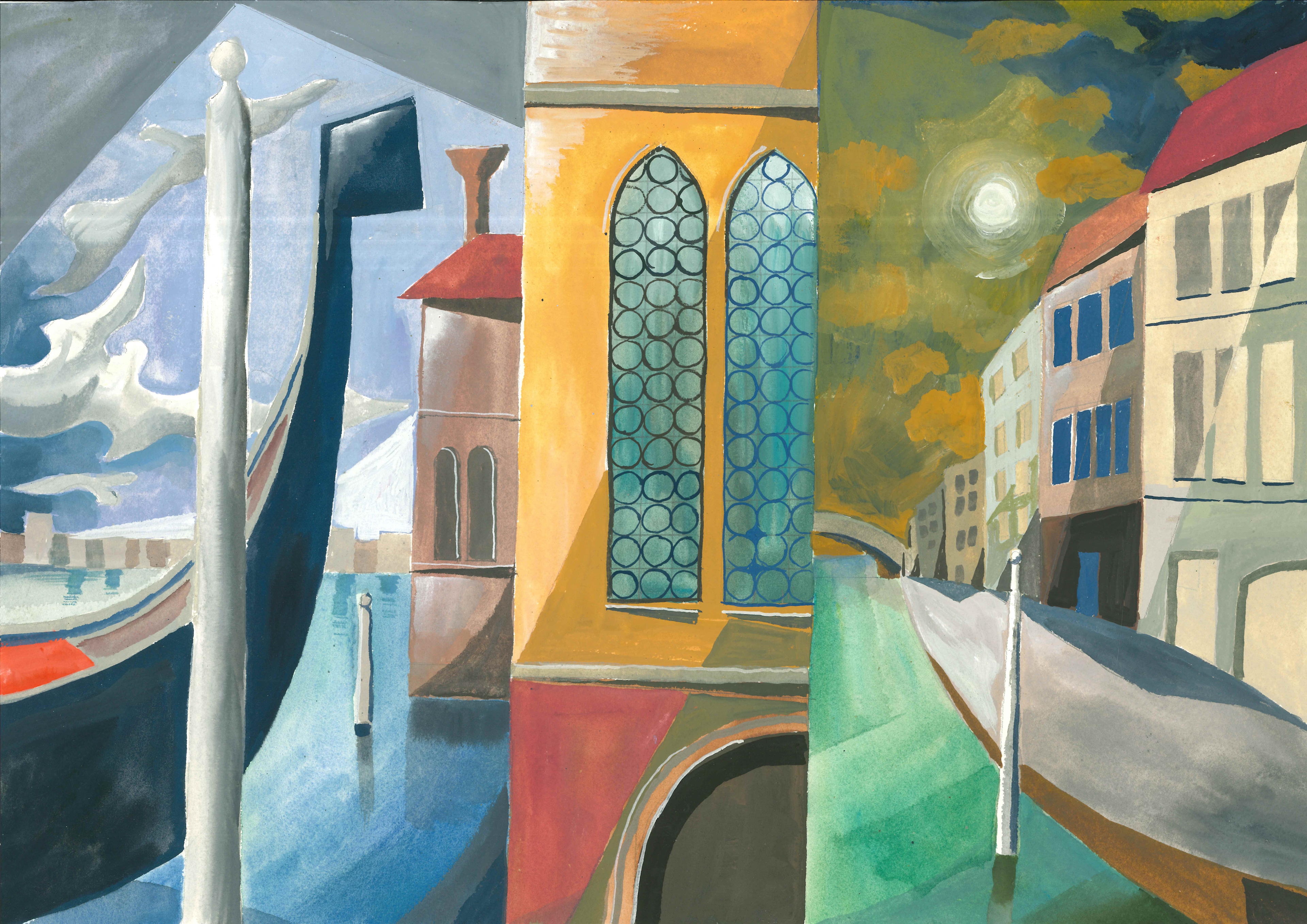 Venice Imagined 3. Gouache 42 x 30 cm 