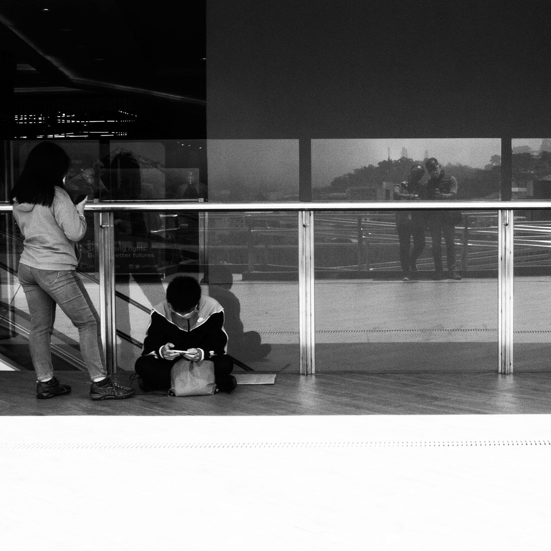 Self-portrait, me and wifey.