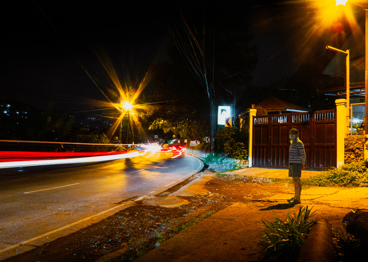 Kennon Road at night. Lumix LX5.