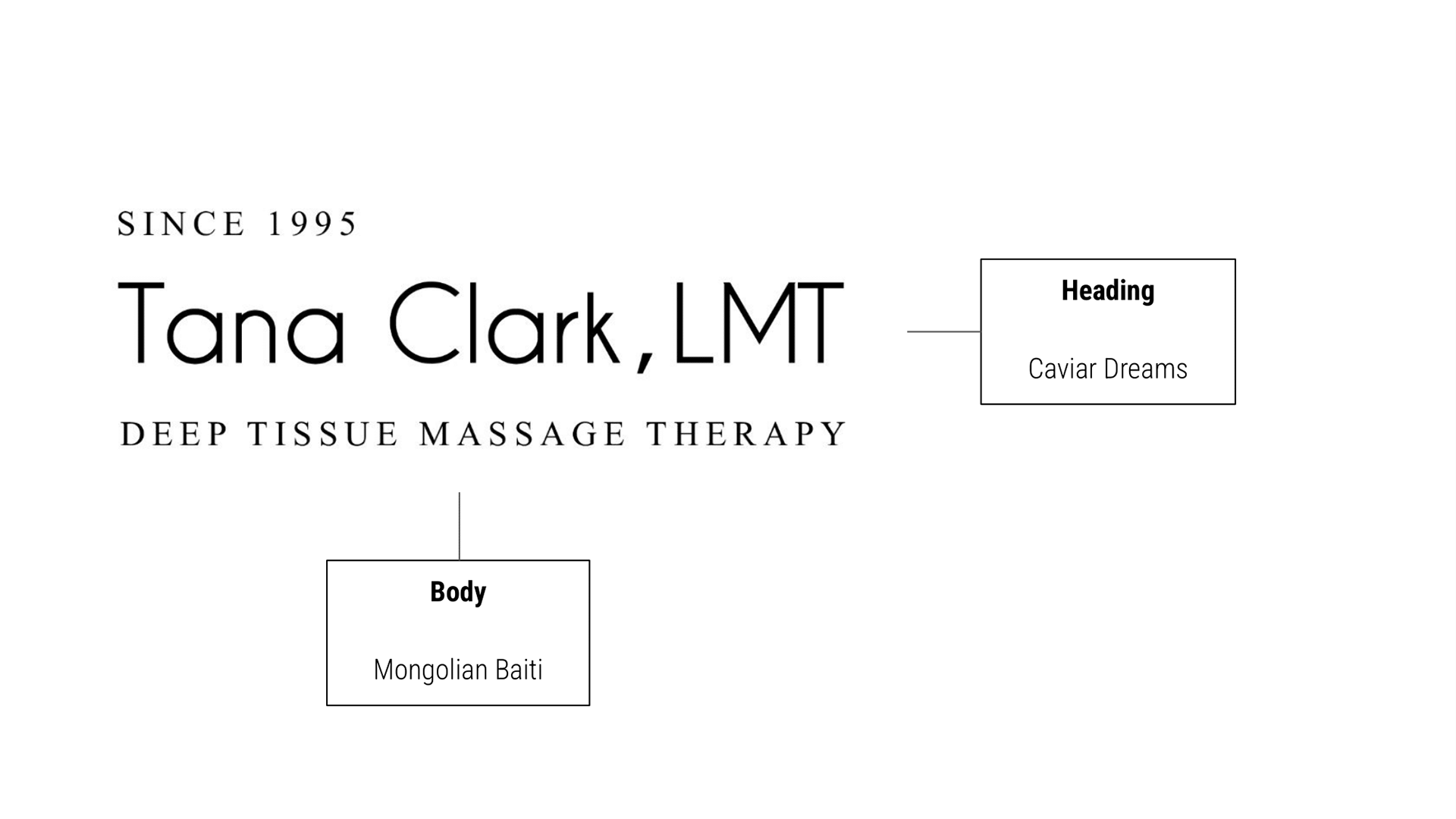 Massage Bend type selection