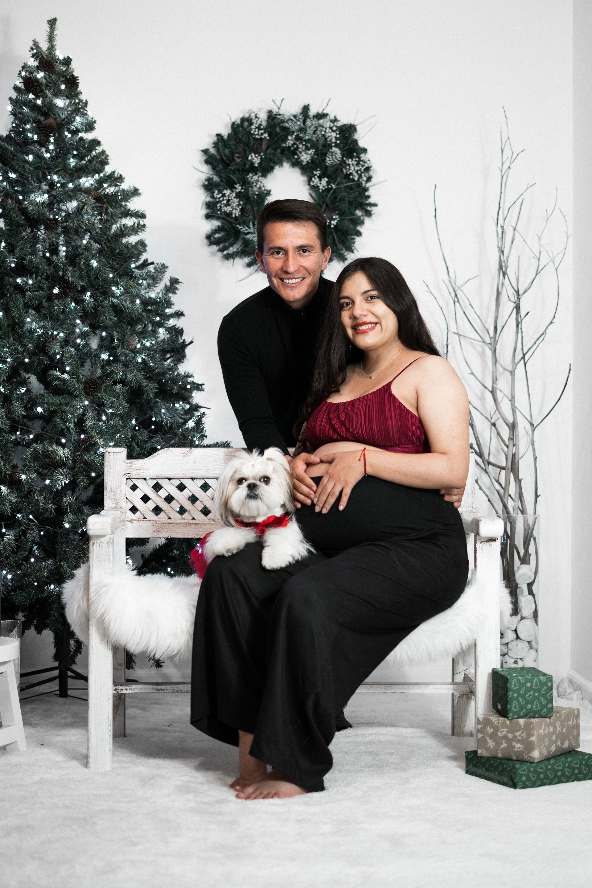 Sesión de navidad en estudio