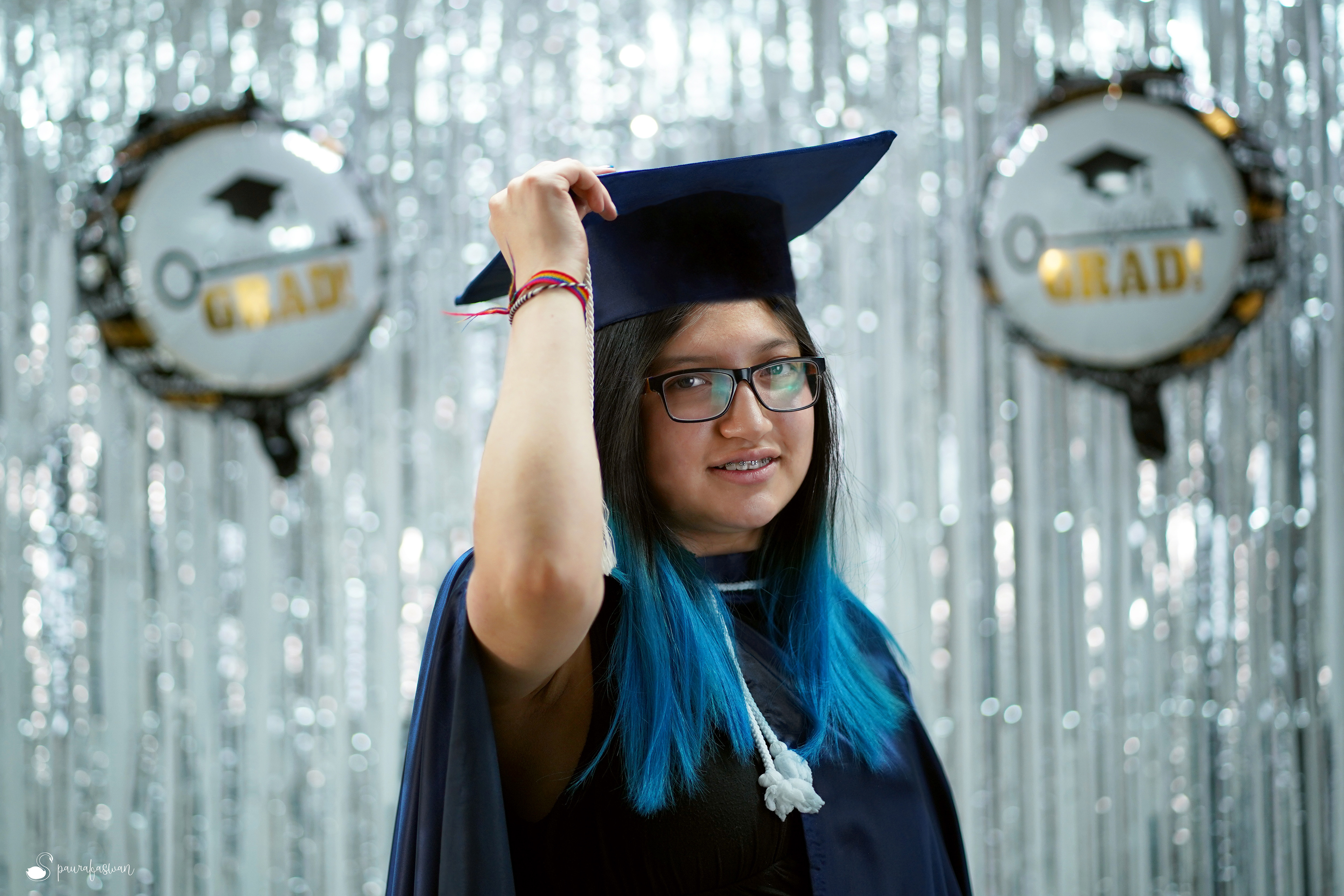 Sesión de graduación en estudio