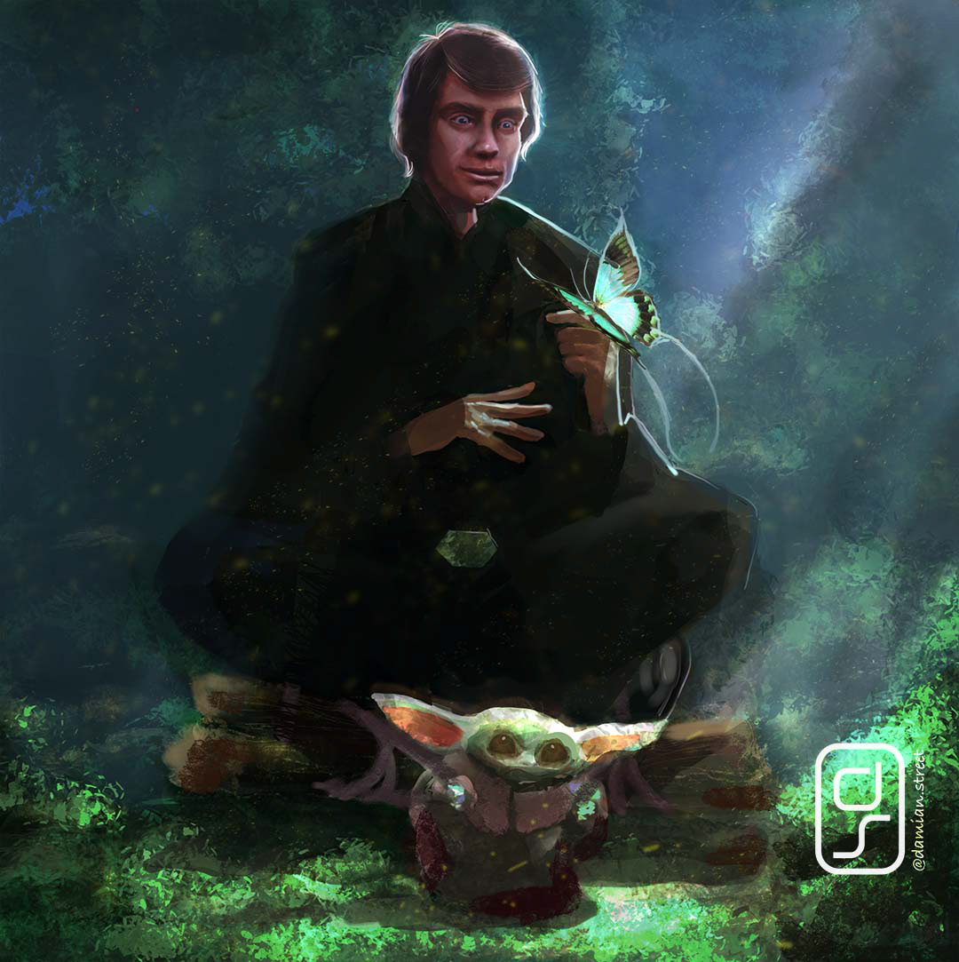 Grogu Training- Fan Art