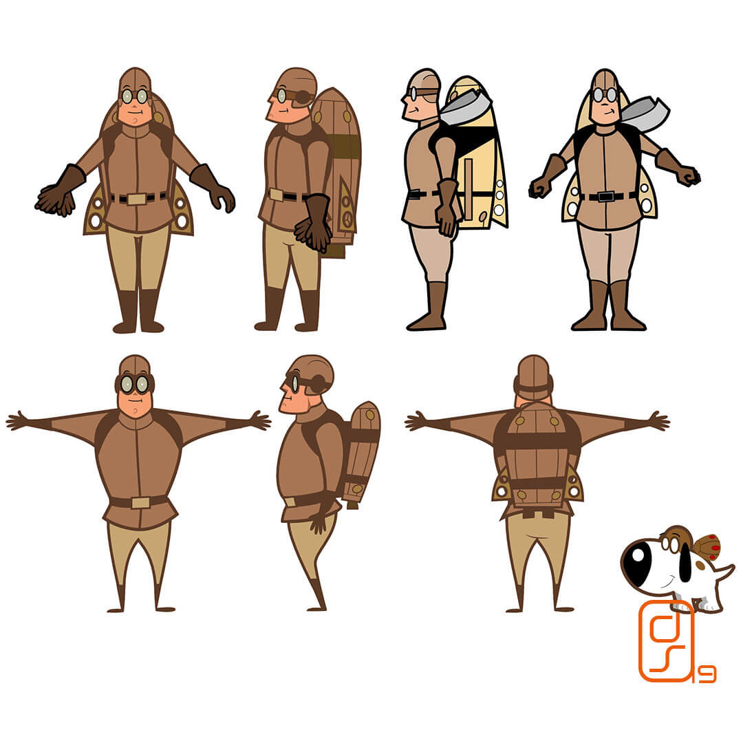 Rocket Guy Character Design