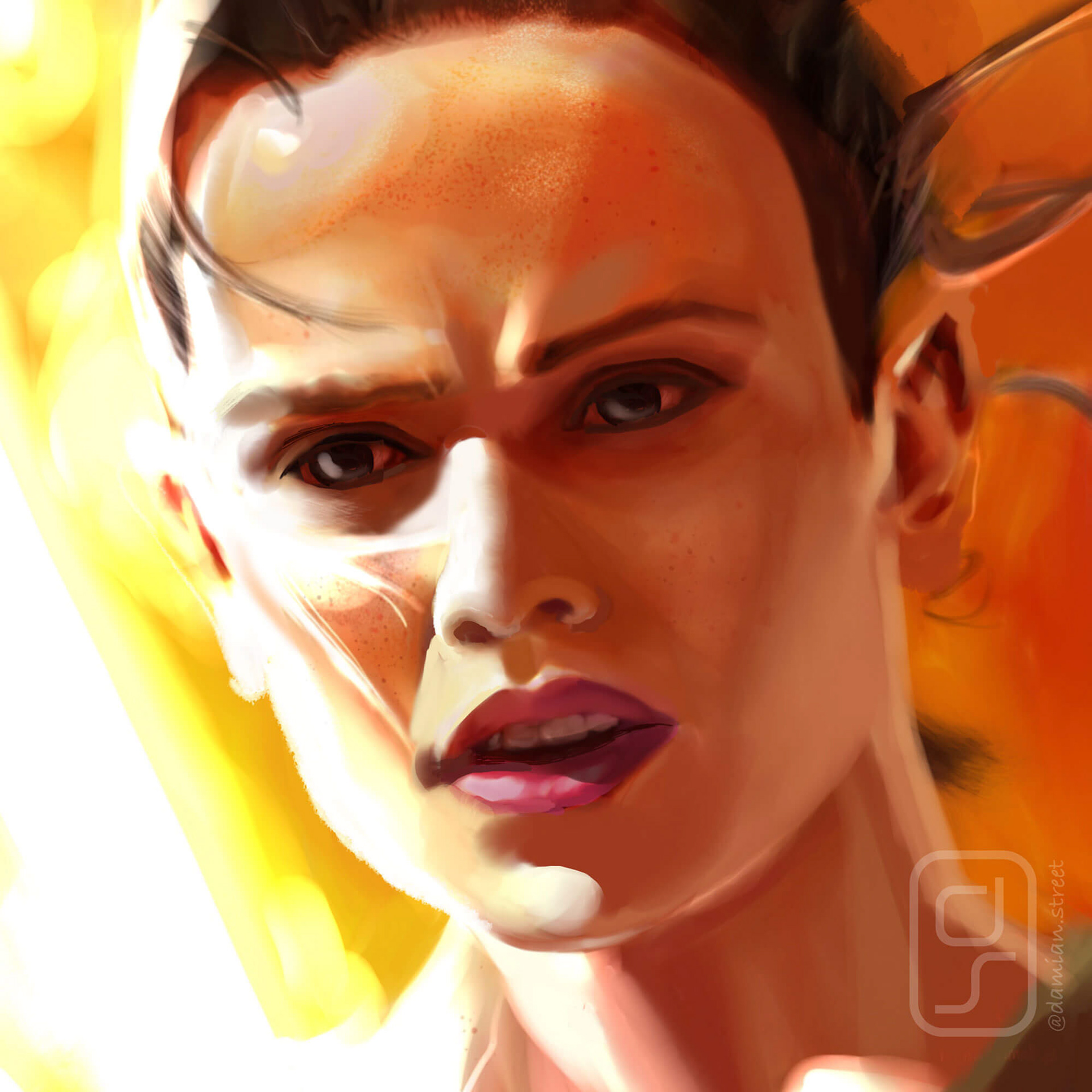Rey head study