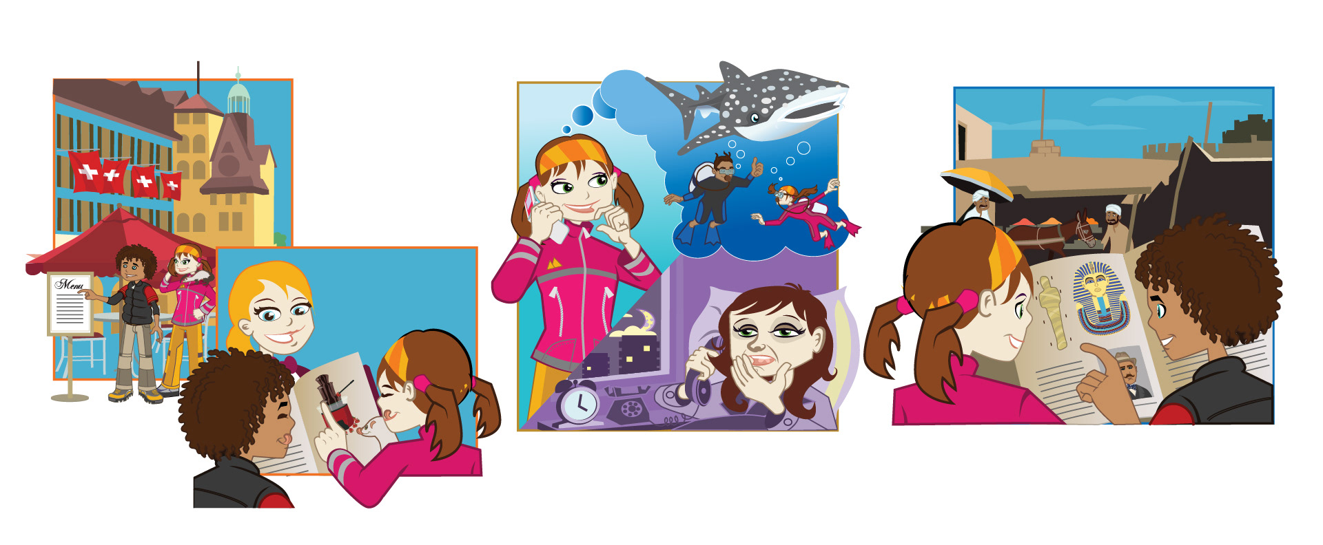 Macmillan EFL - Next Stop Workbook - Sample illustrations