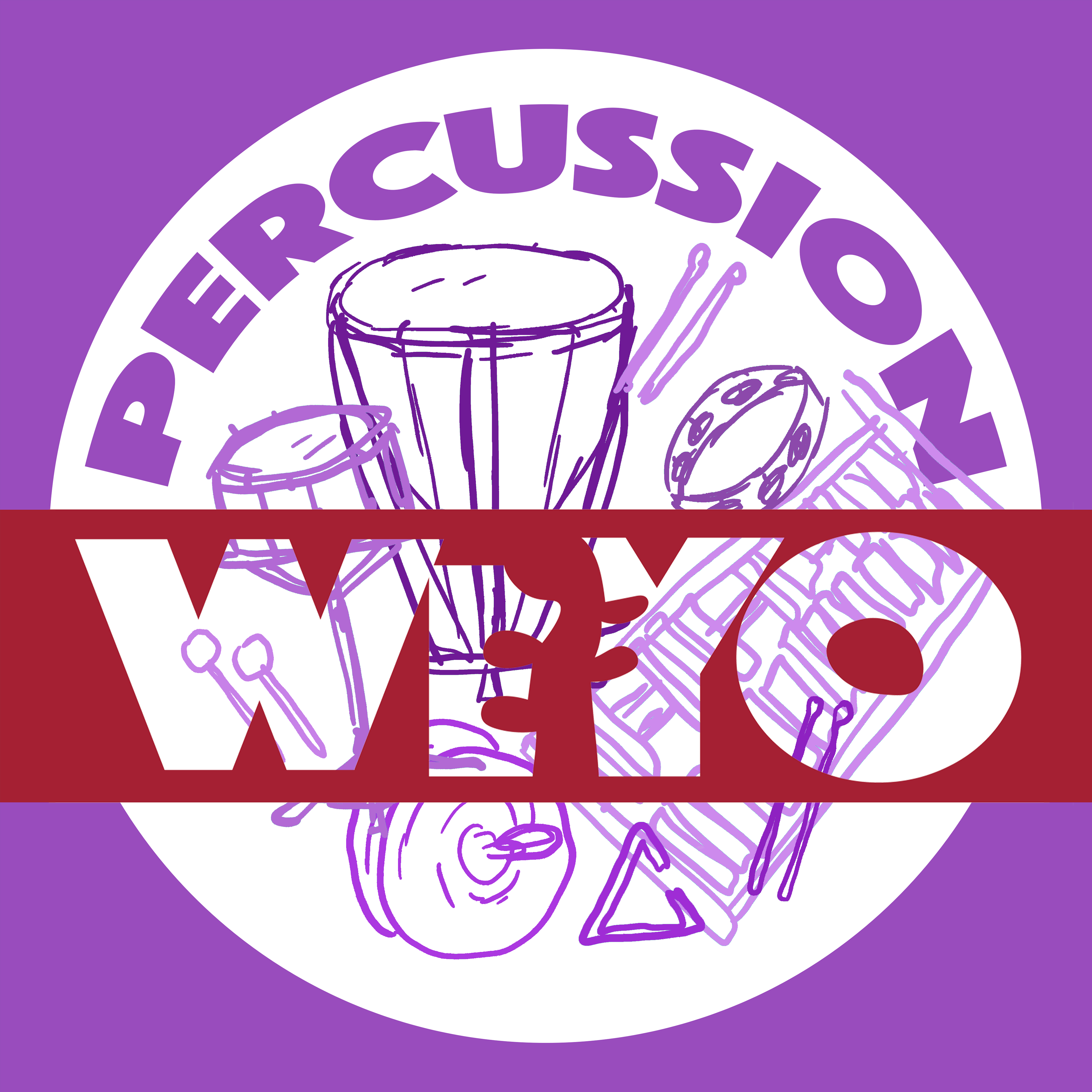 WEYO Percussion sticker