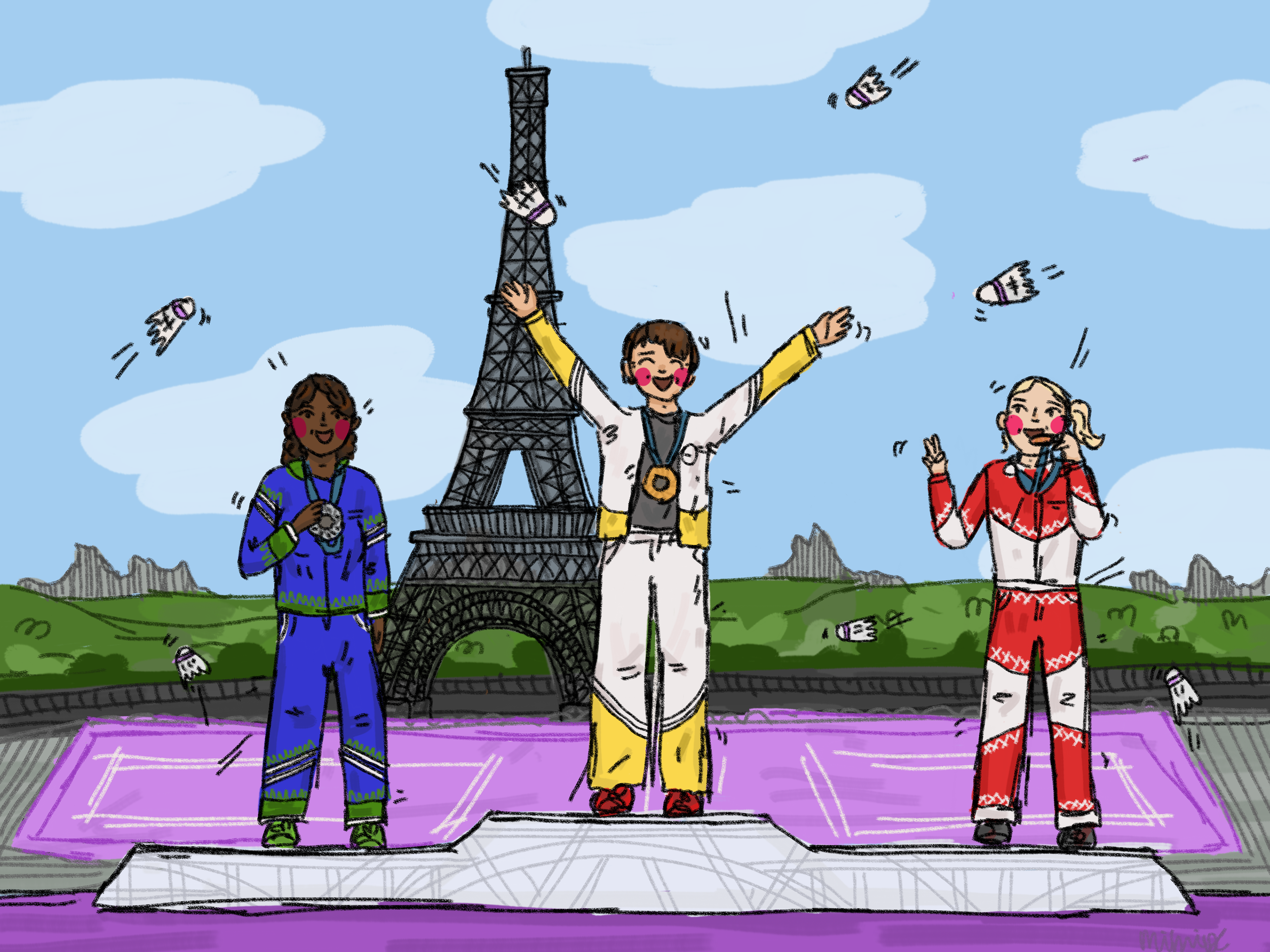 Illustration for Badminton blog