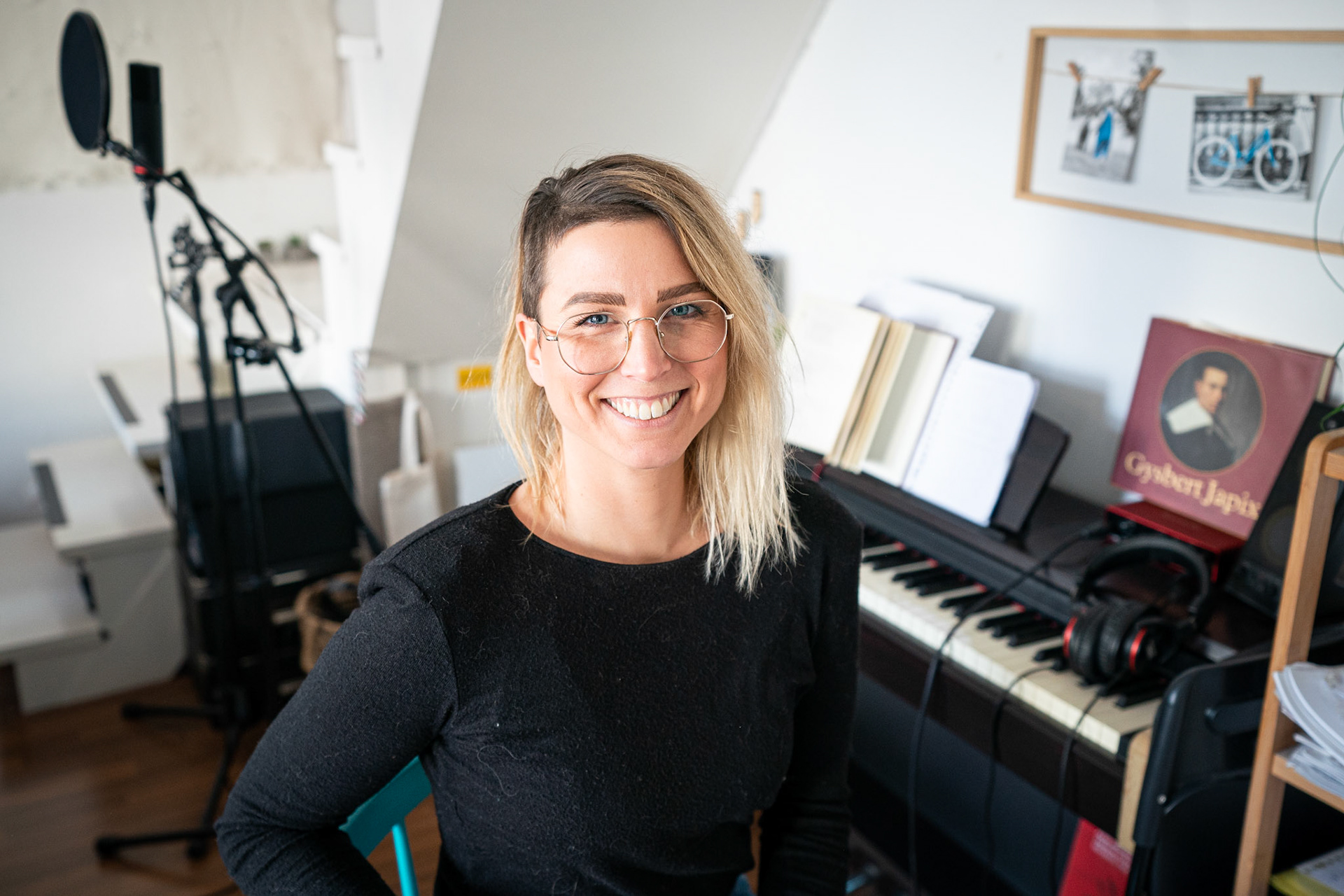 Groningen: Zangeres Hiske Oosterwijk en haar project rond Gysbert Japicx. JASPAR MOULIJN