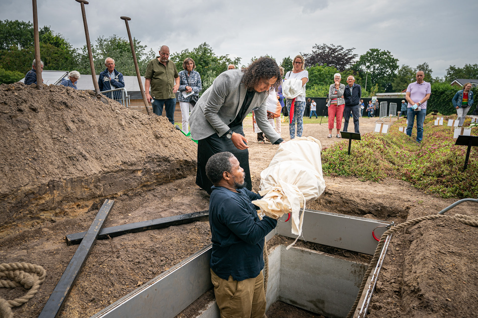 Zuidlaren: Open dag islamitische begraafplaats Zuidlaren. JASPAR MOULIJN