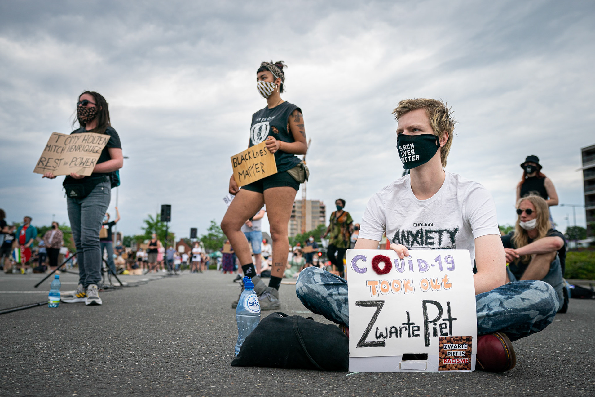 Emmen: Black Lives Matter Demonstratie. JASPAR MOULIJN