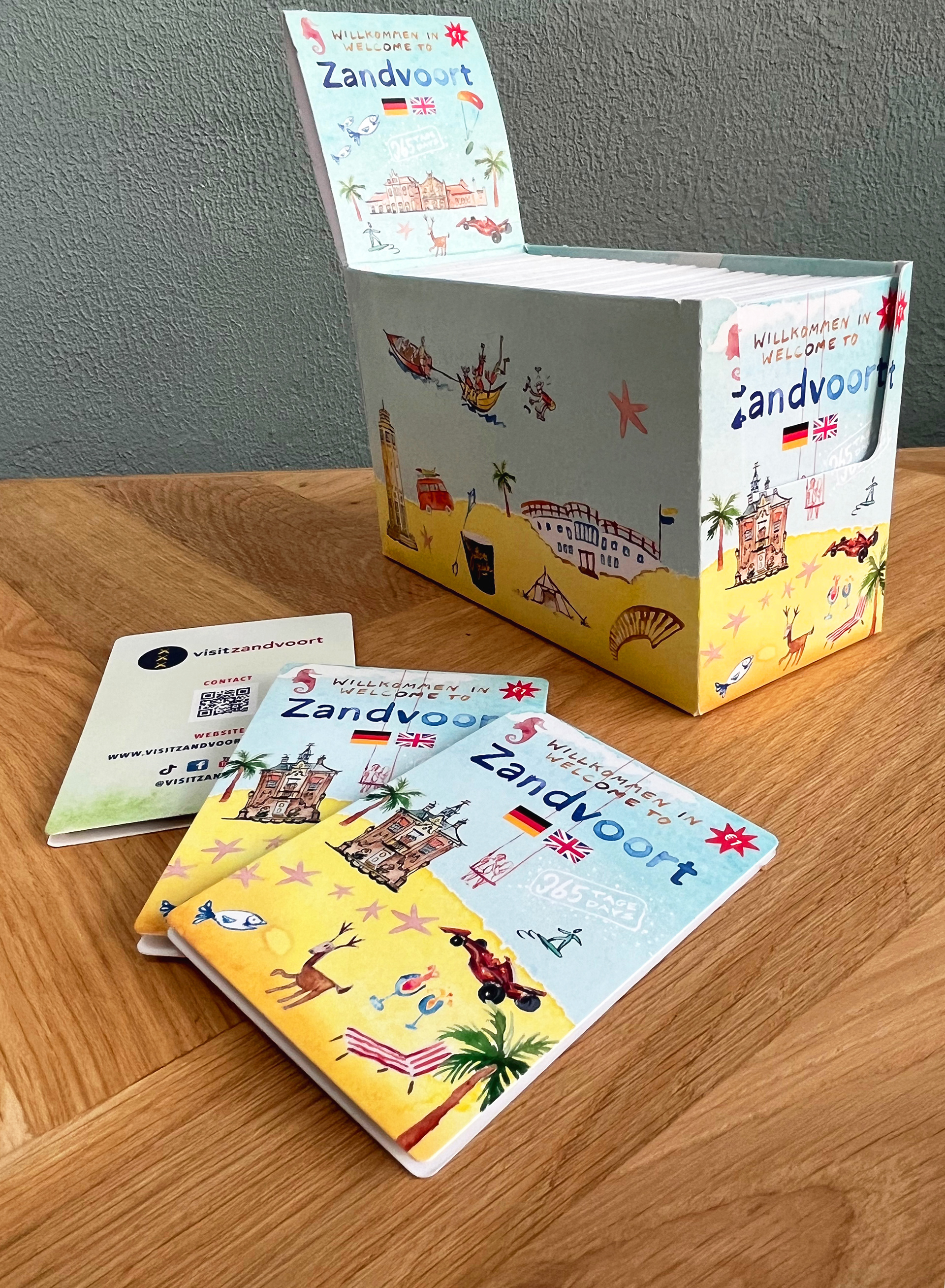 Display met voor en achterkant covers