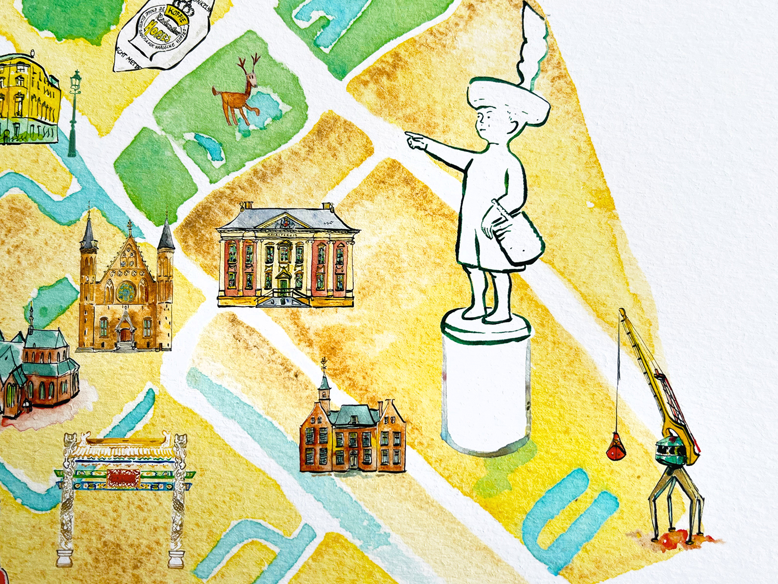 Haagse Jantje, Mauritshuis, Ridderzaal, Chinatown, Kasteel De Binckhorst en Laakhaven