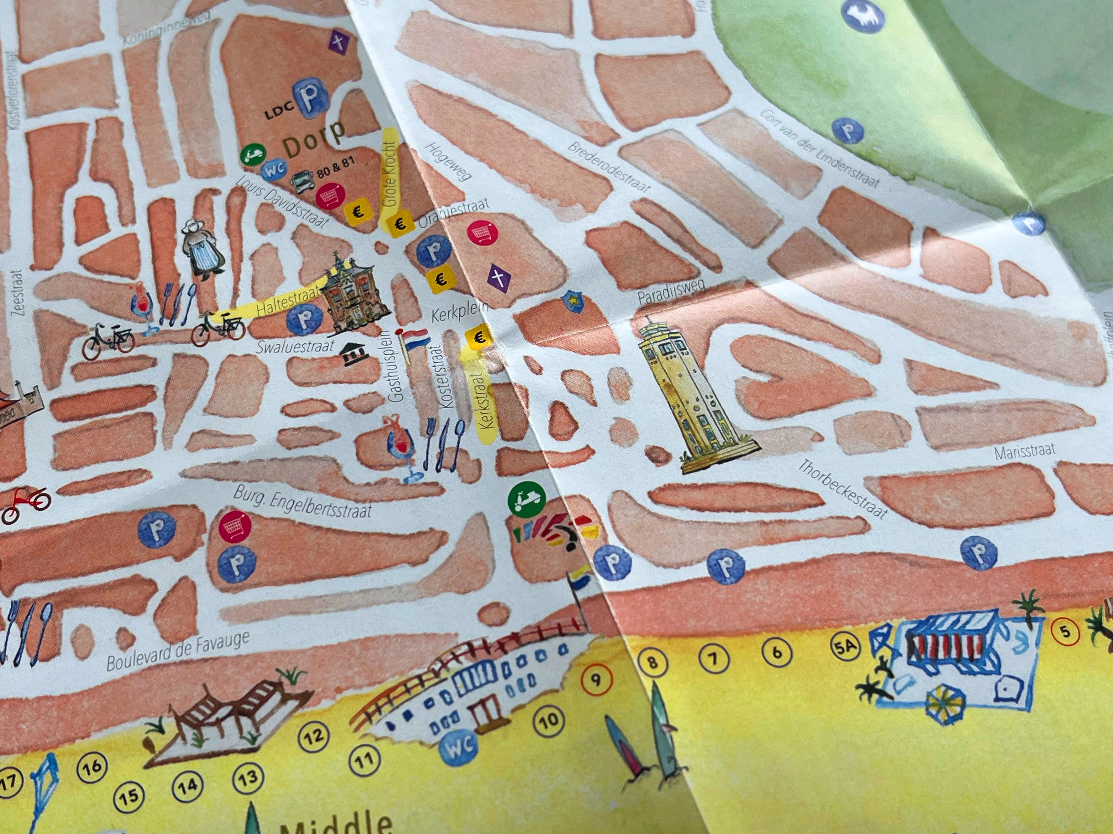 Gedetailleerde en exacte plattegrond in vogel-perspectief