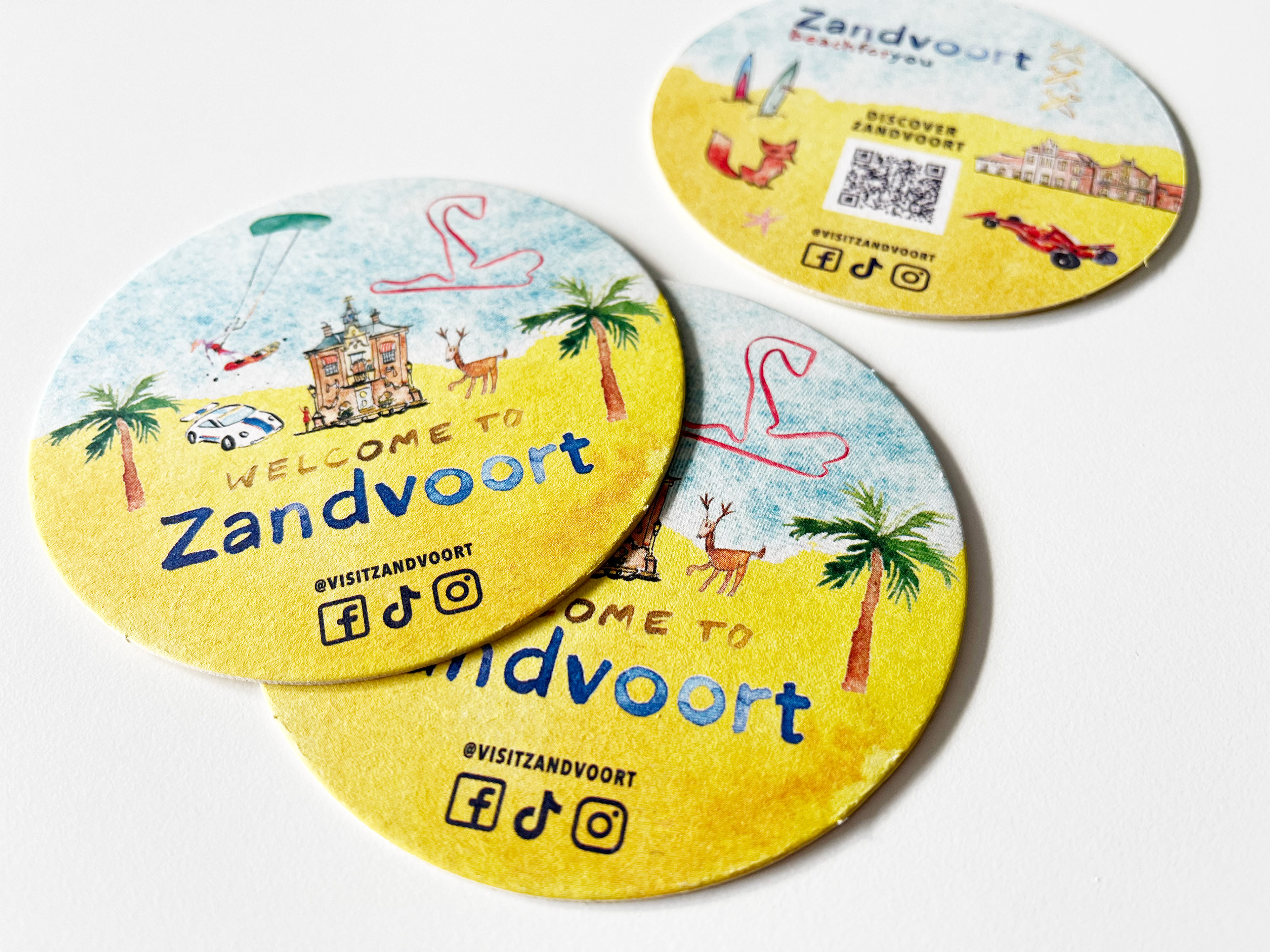 Onderzetters in promotiepakket