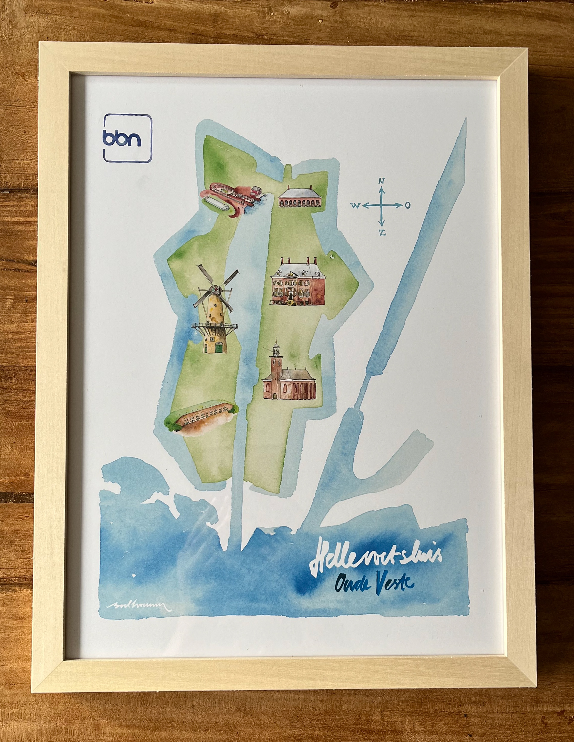 Ingelijste giclée