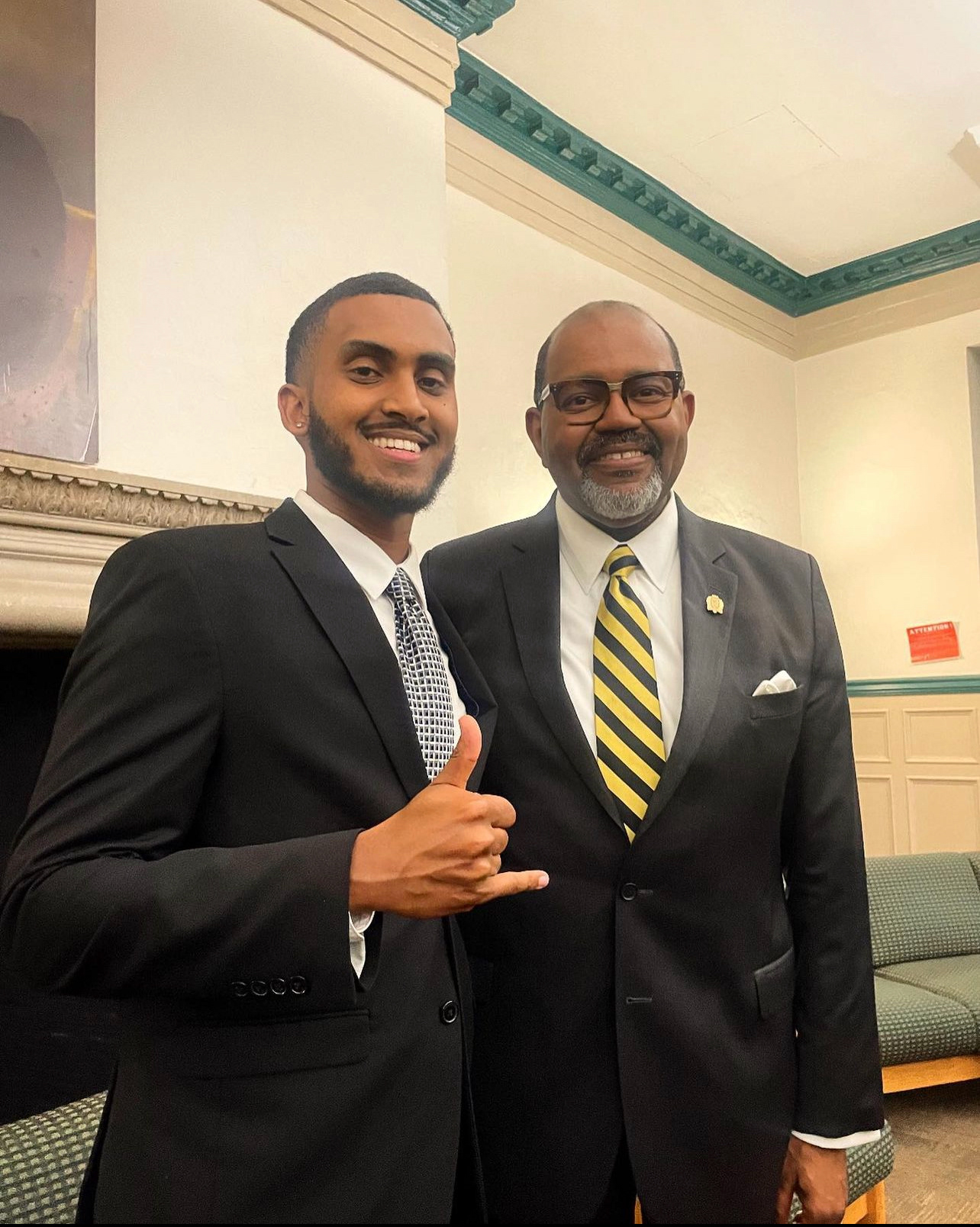 Bro. Zedingel and Bro. Dr. Lonzer at the Alpha Leadership Academy