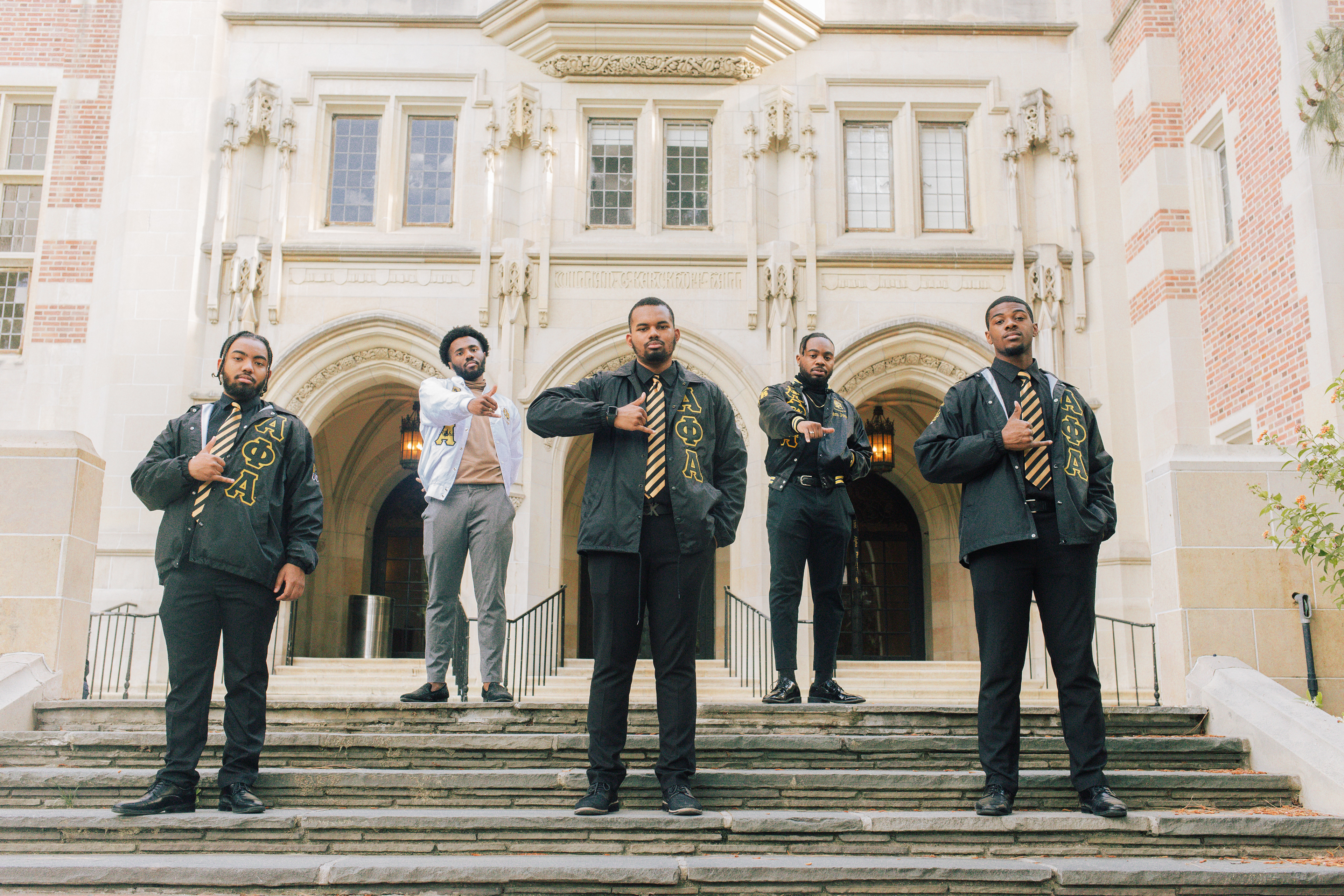 Wateule (Spring 20)- (left to right): Bro. Sydney Cattouse, Bro. Elston Bell, Bro. Jeremy Kirksey, Bro. DaMonte Jones, Bro. Stacy Aneke.