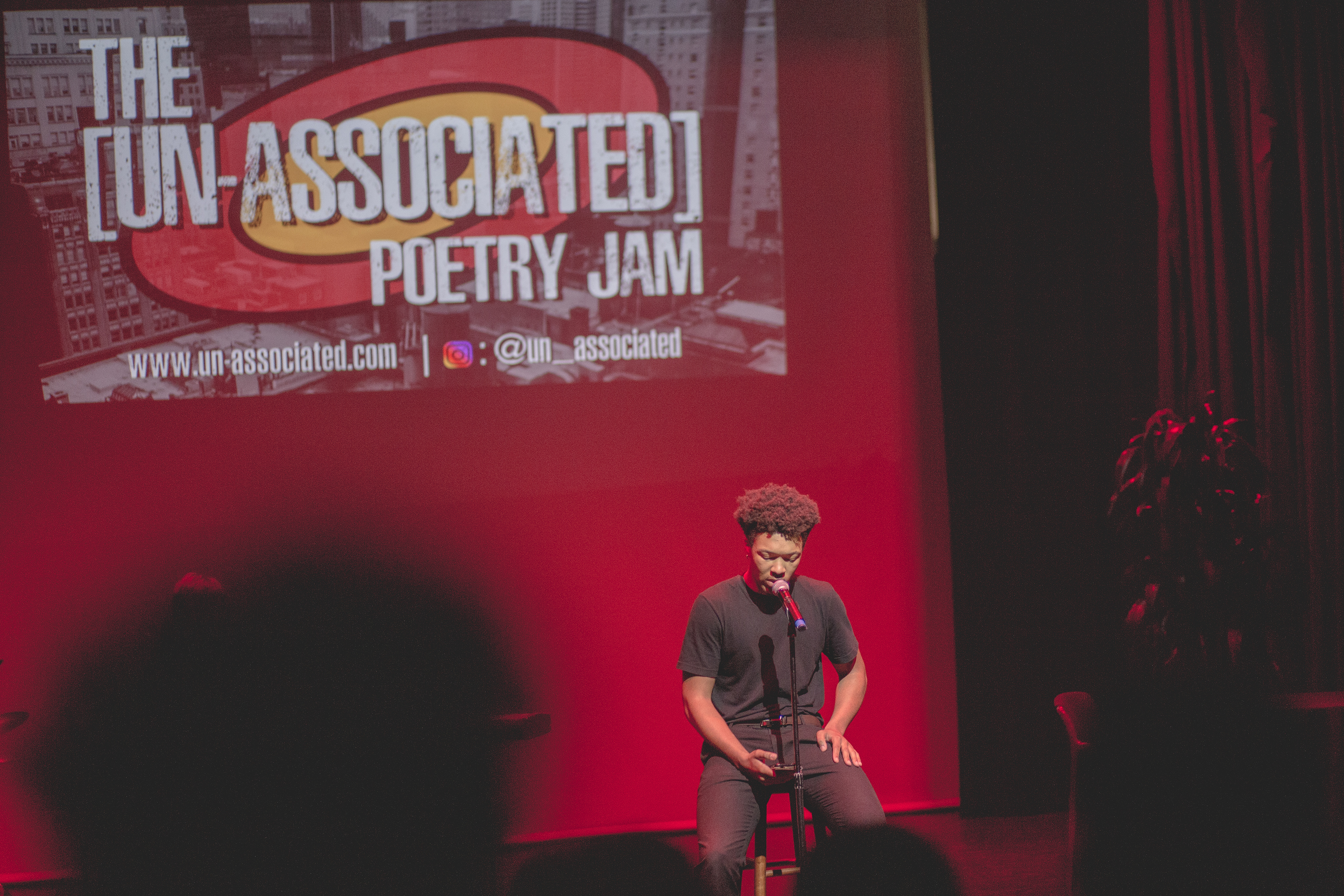 Brother Isaiah Njoku (Akili Kali SPR 19) performing at the Un-Associated Poetry Jam