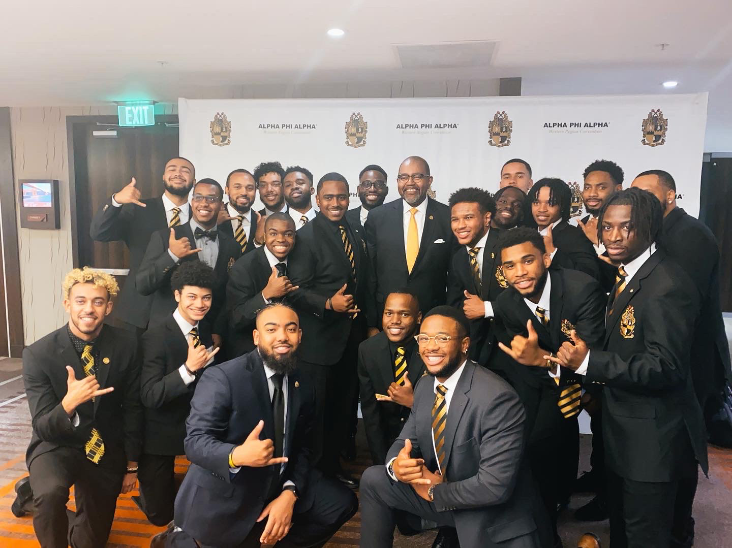 Alpha West with Brother General President Dr. Willis Lonzer at the 73rd Western Regional Convention 