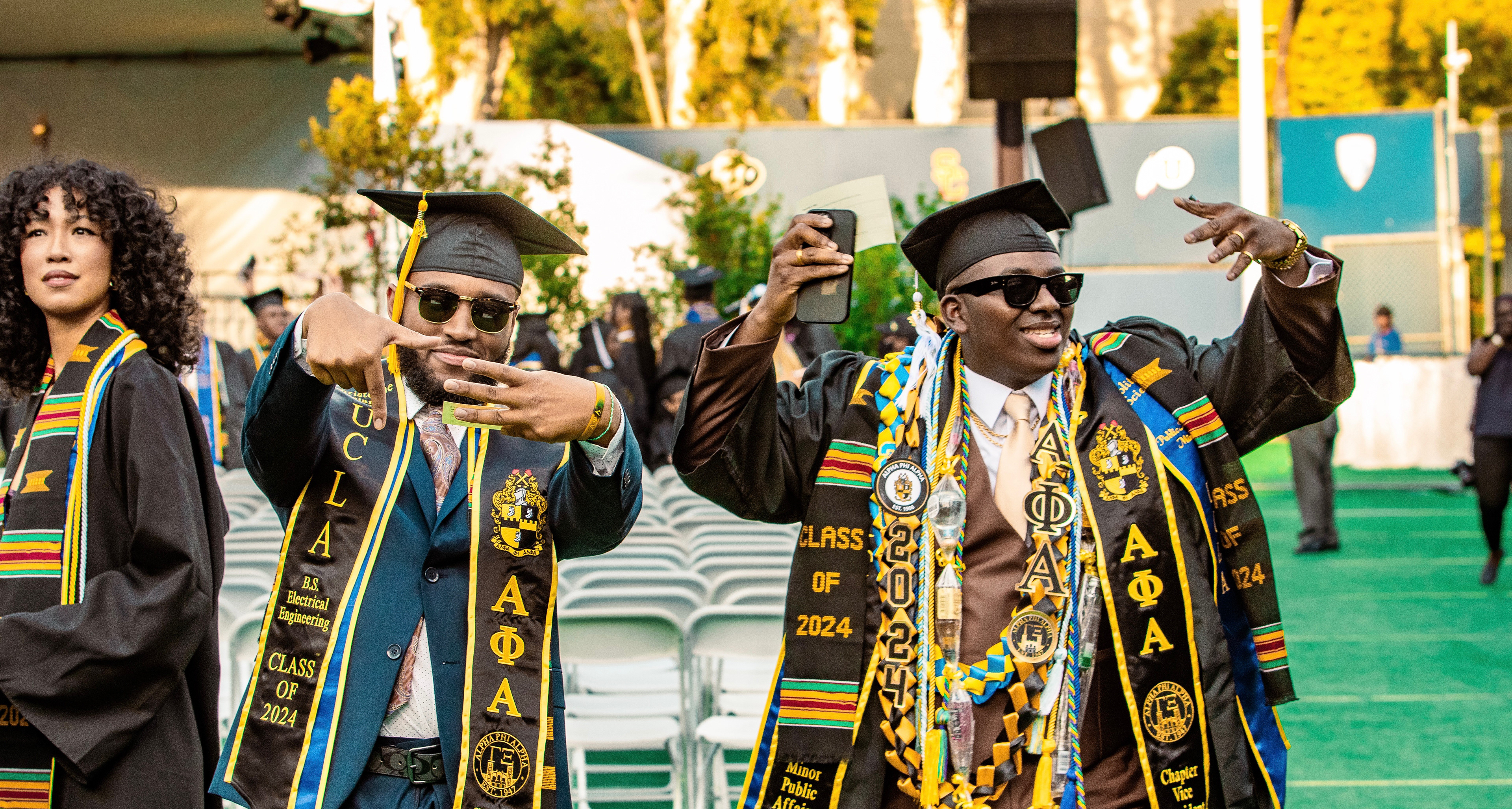 Bro. Charles and Bro. McLewis at Afrograd
