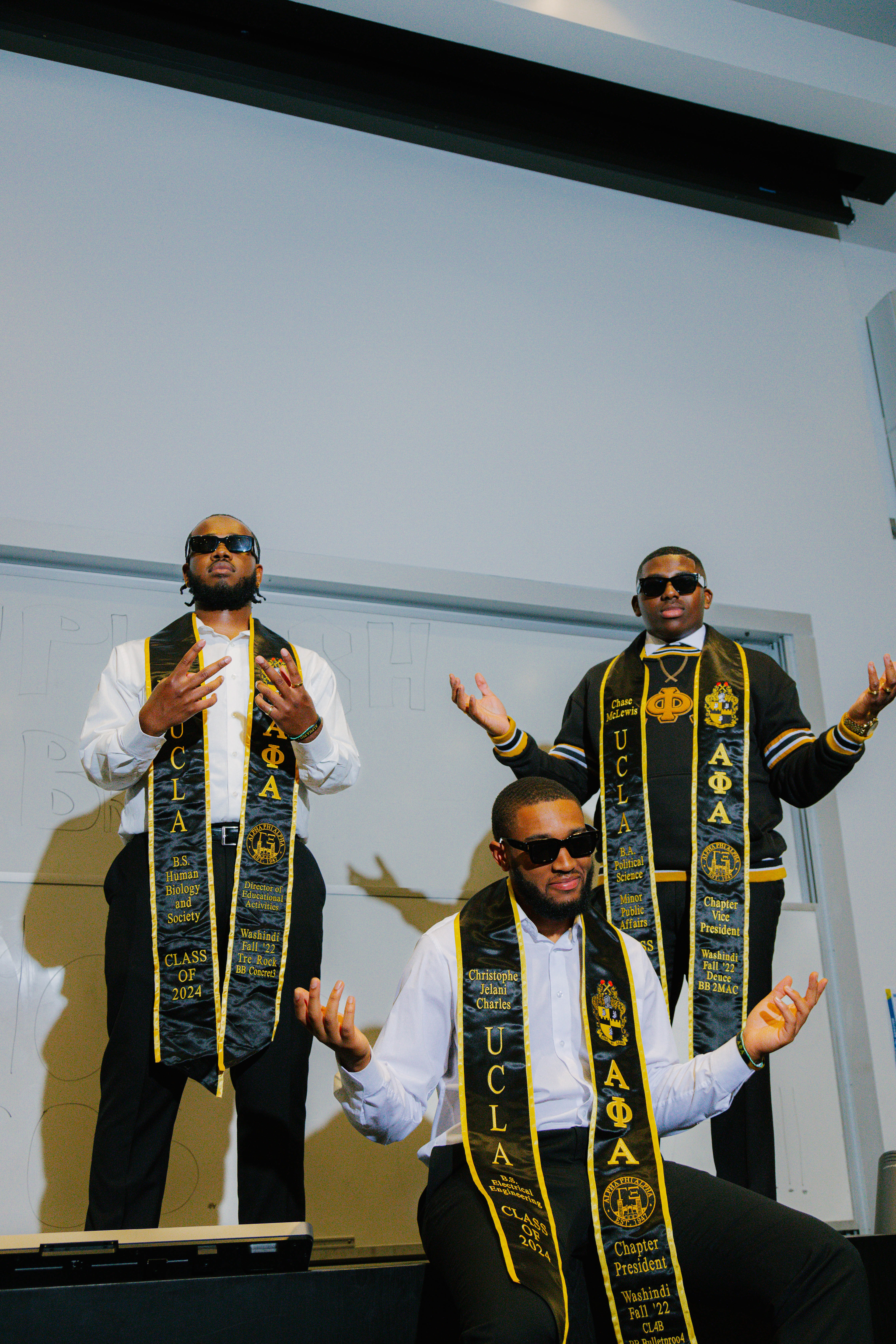 Bro. Hirwa. Bro Charles, and Bro. McLewis graduation photography