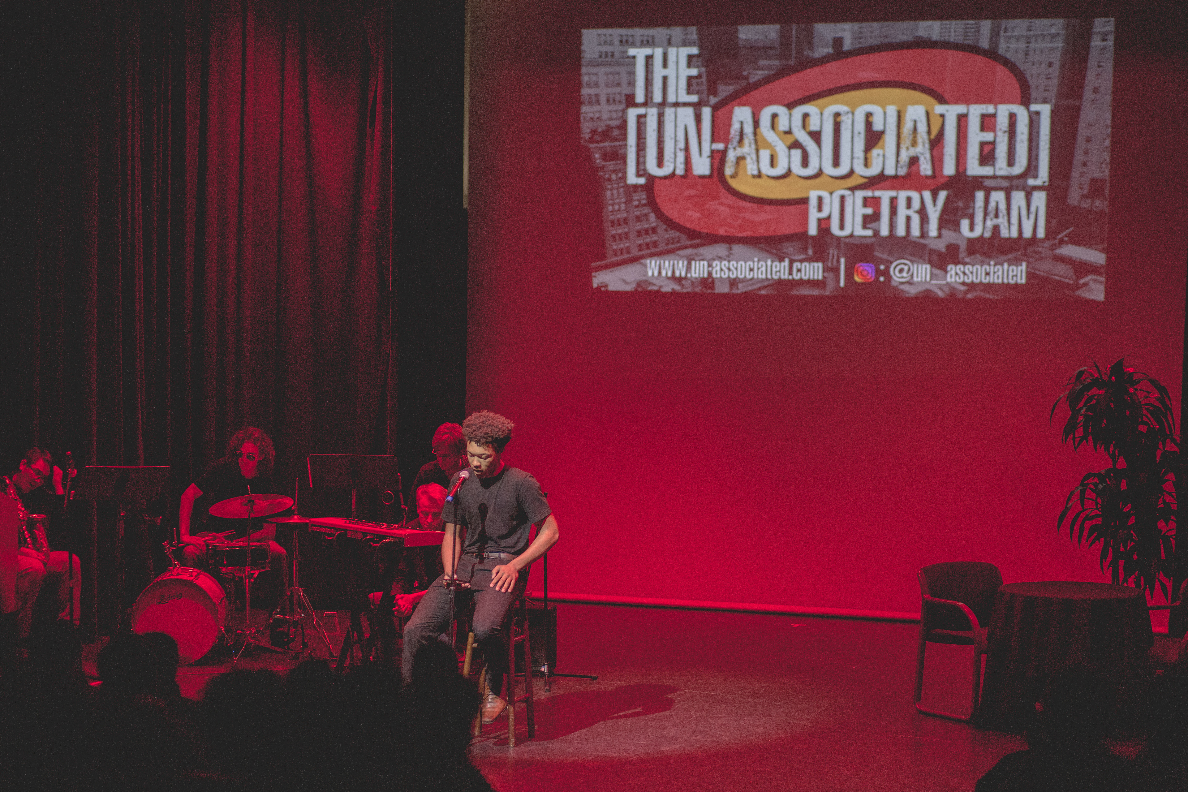 Brother Isaiah Njoku (Akili Kali SPR 19) performing at the Un-Associated Poetry Jam
