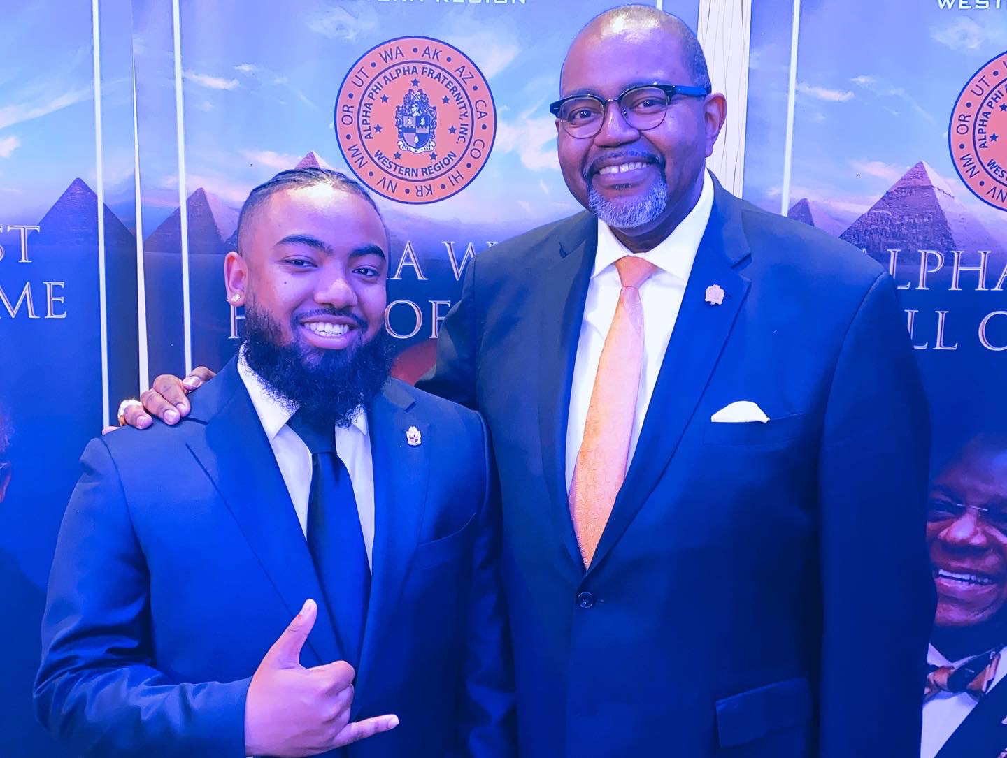 Bro. Cattouse with Brother General President Dr. Willis Lonzer at the 73rd Western Regional Convention 