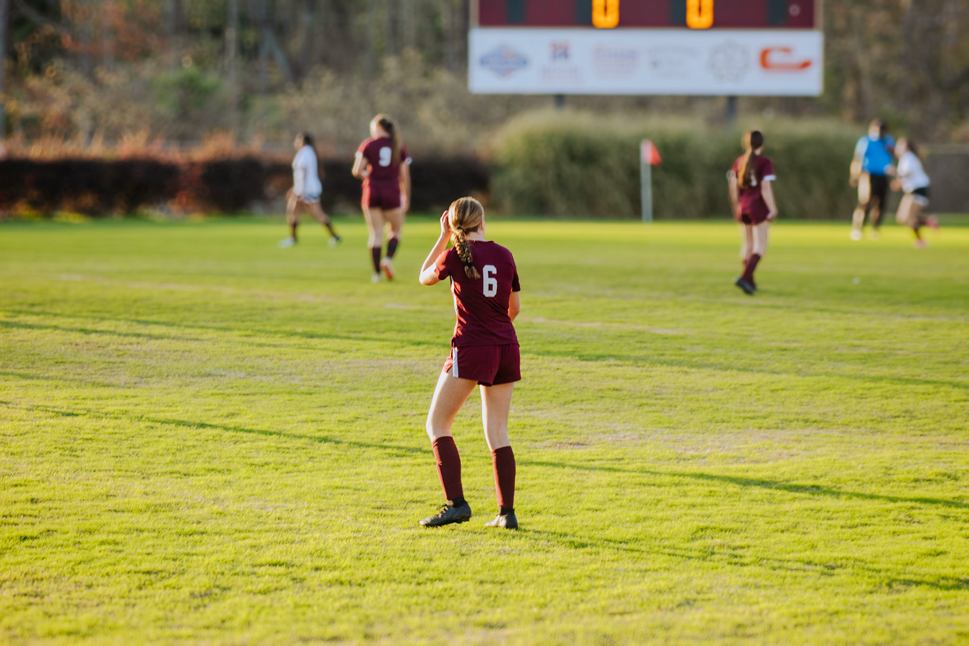 #6 Kacee Esco on the soccer field during a match aganist Pelion