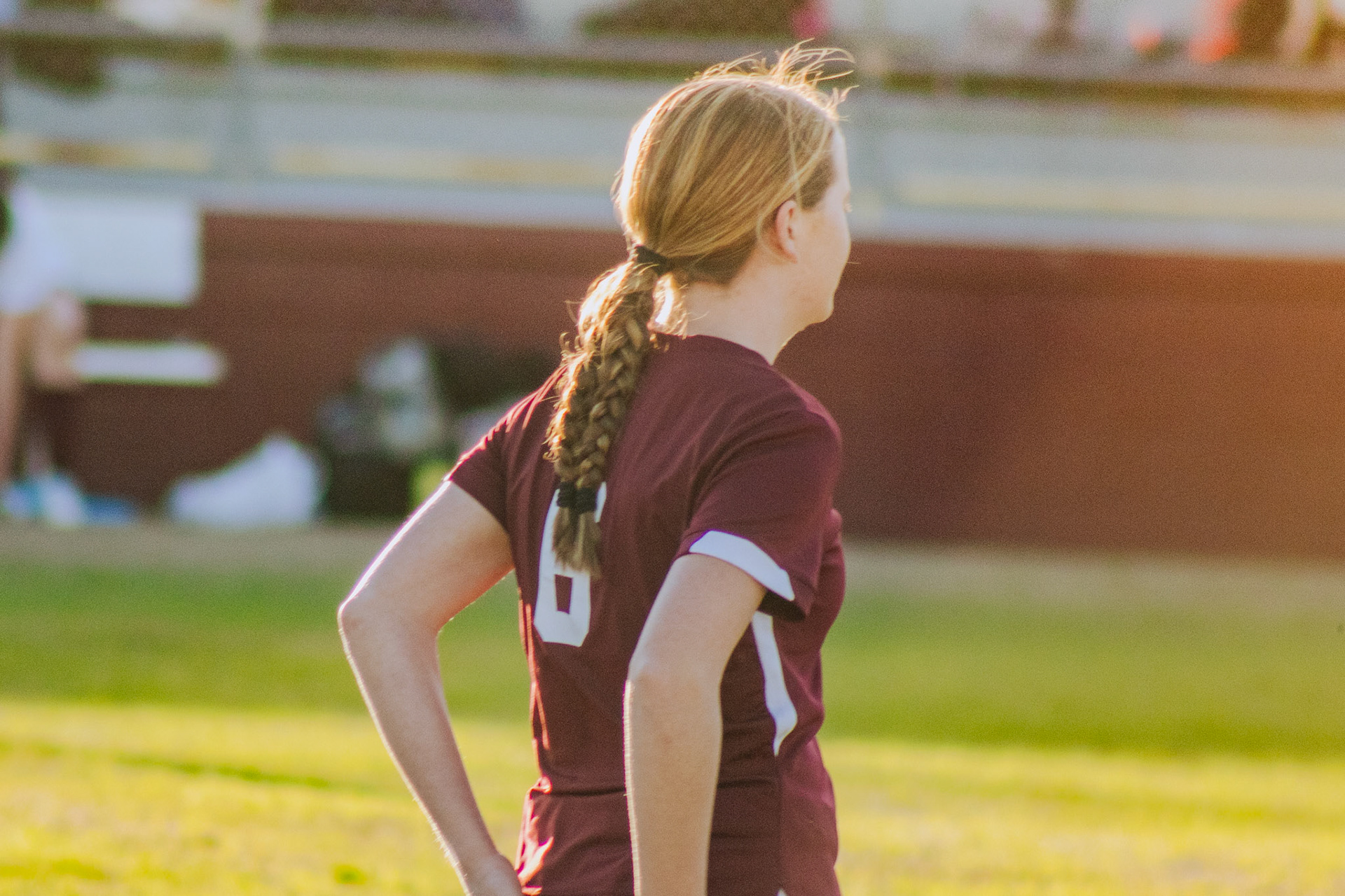 #6 Kacee Esco on the soccer field during a match aganist Pelion