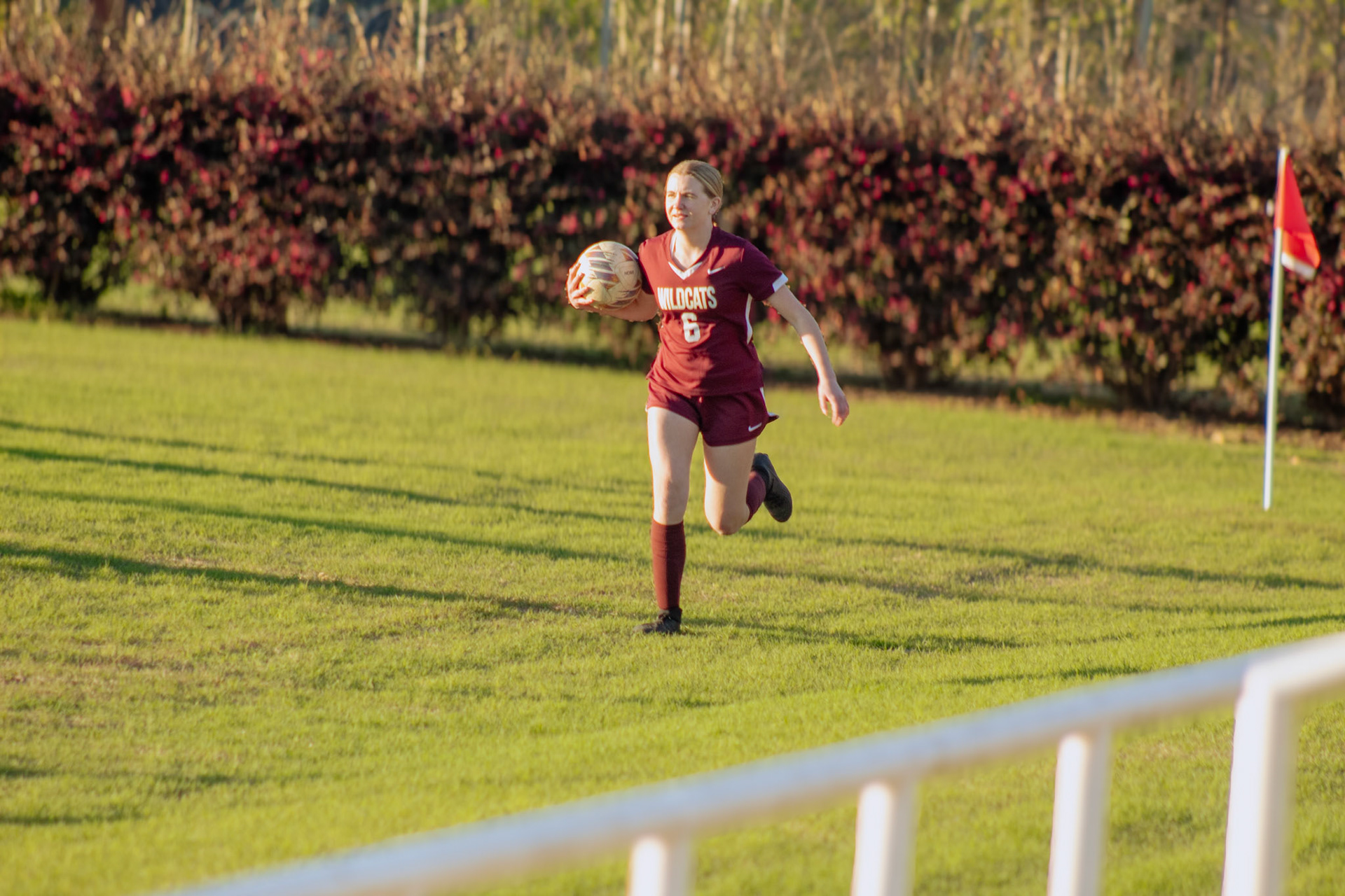 #6 Kacee Esco on the soccer field during a match aganist Pelion