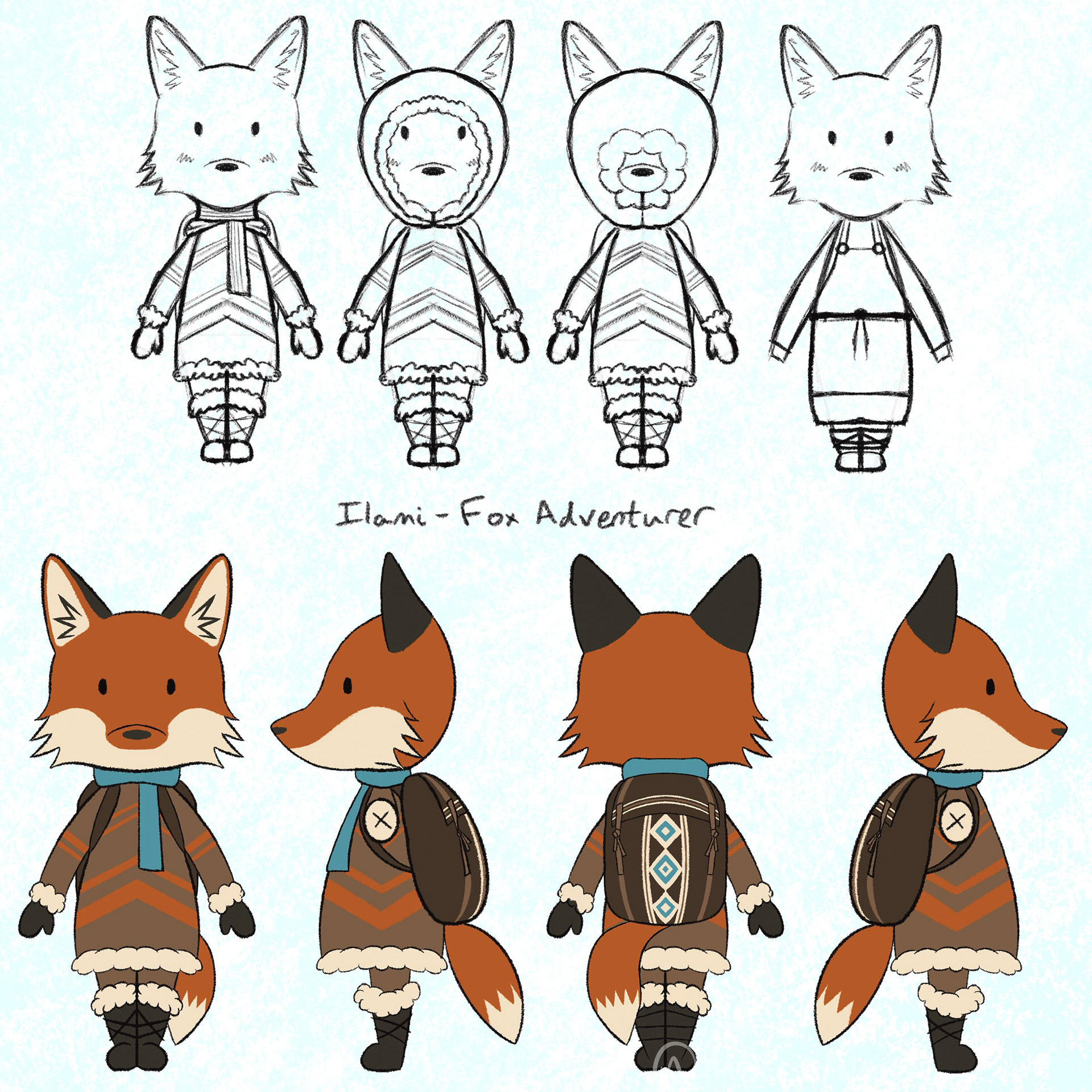 'Ilami' - Fox Adventurer Character Design
